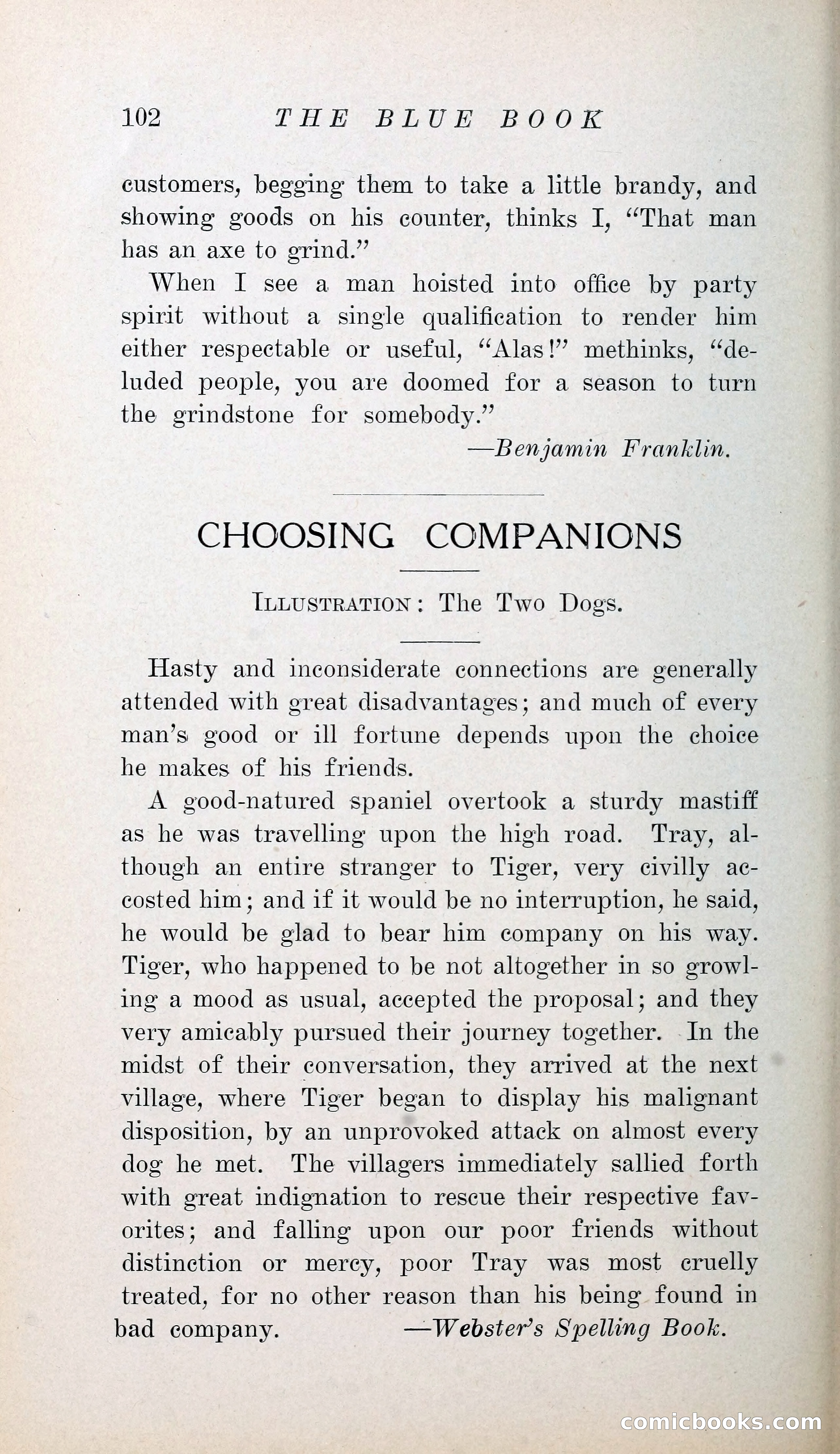 The Blue Book of Stories by M. L. Brittain — page 107 of 161