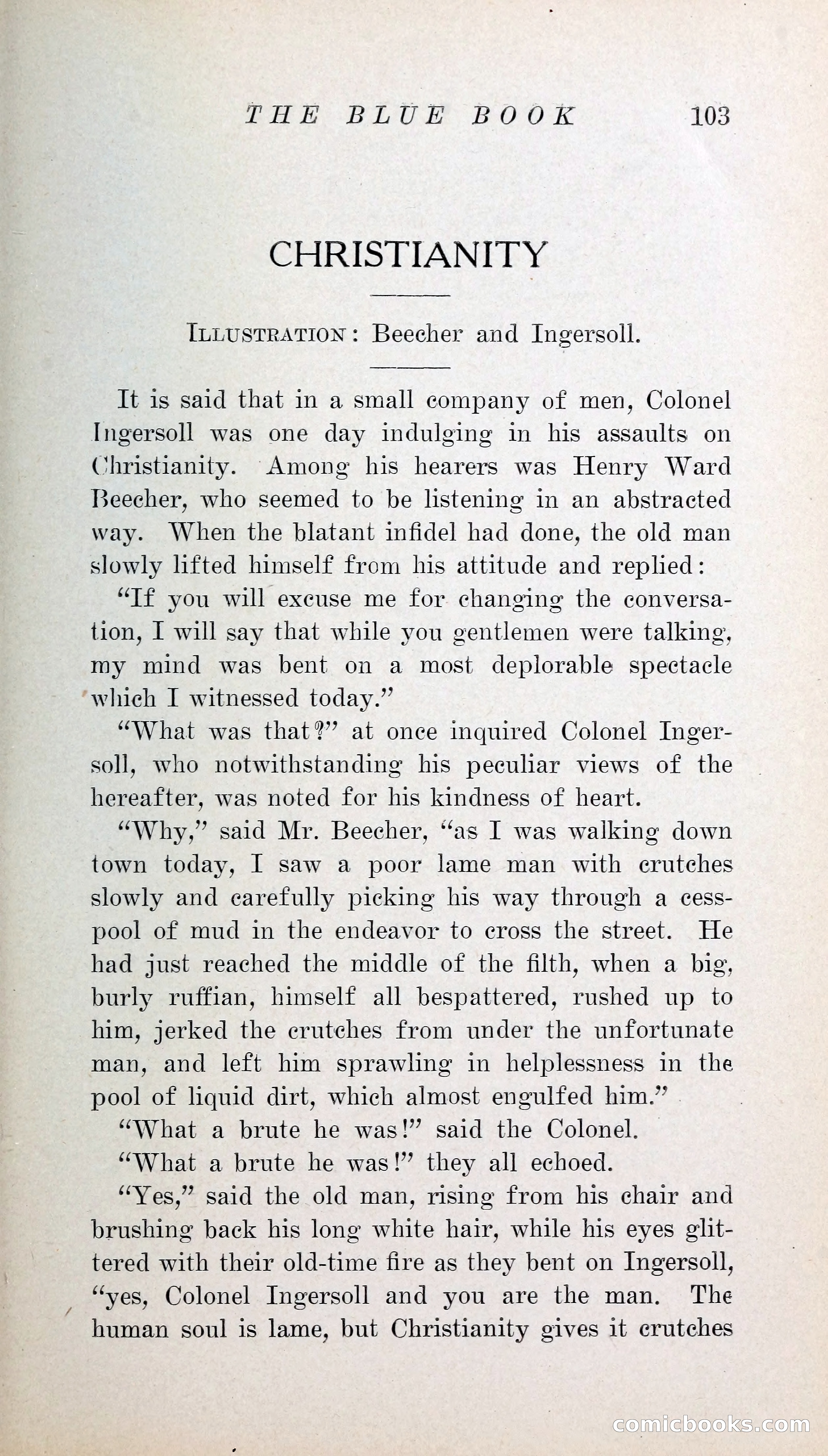 The Blue Book of Stories by M. L. Brittain — page 108 of 161