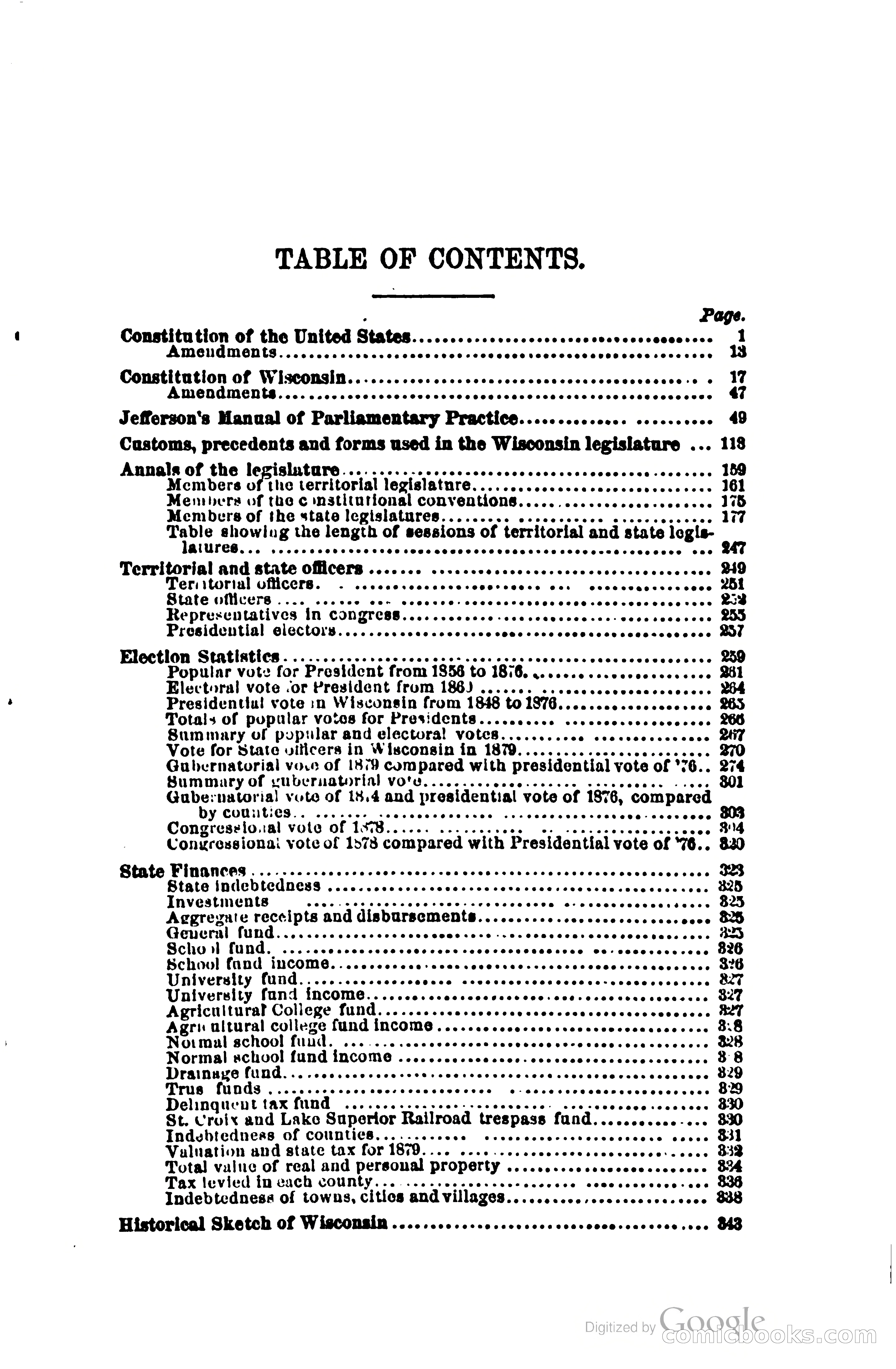 The Wisconsin Blue Book — page 18 of 398