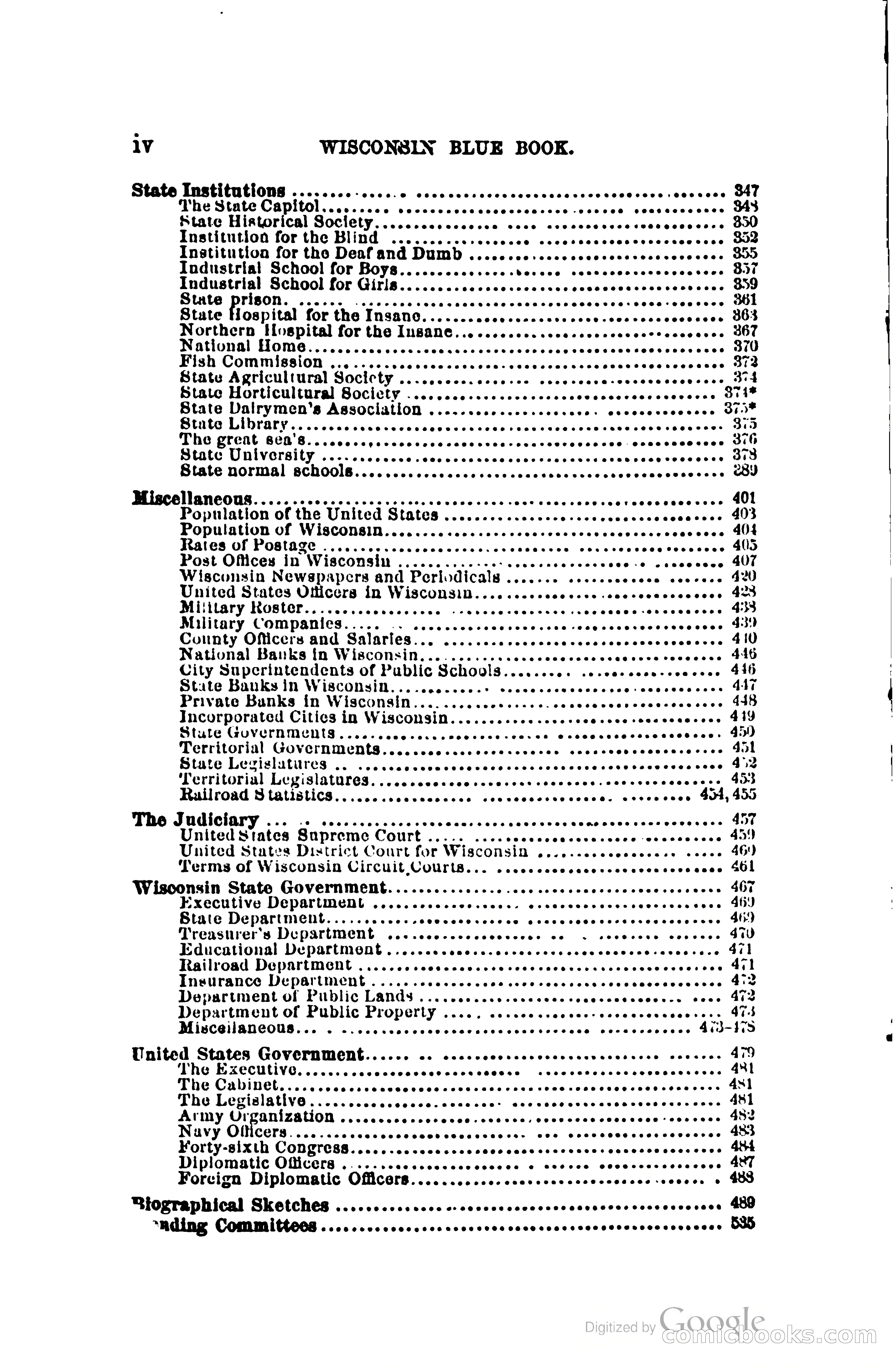 The Wisconsin Blue Book — page 19 of 398