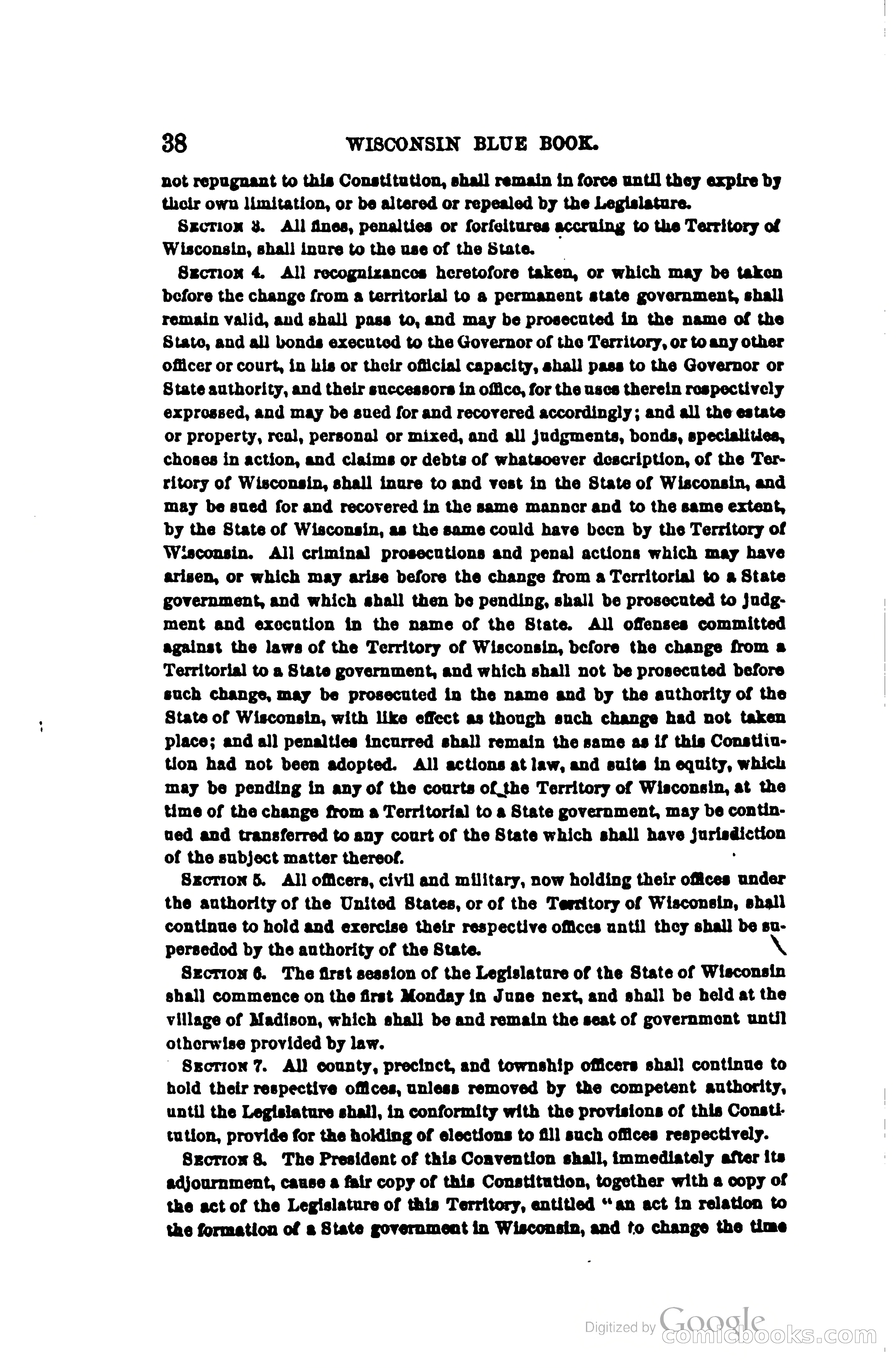 The Wisconsin Blue Book — page 61 of 398