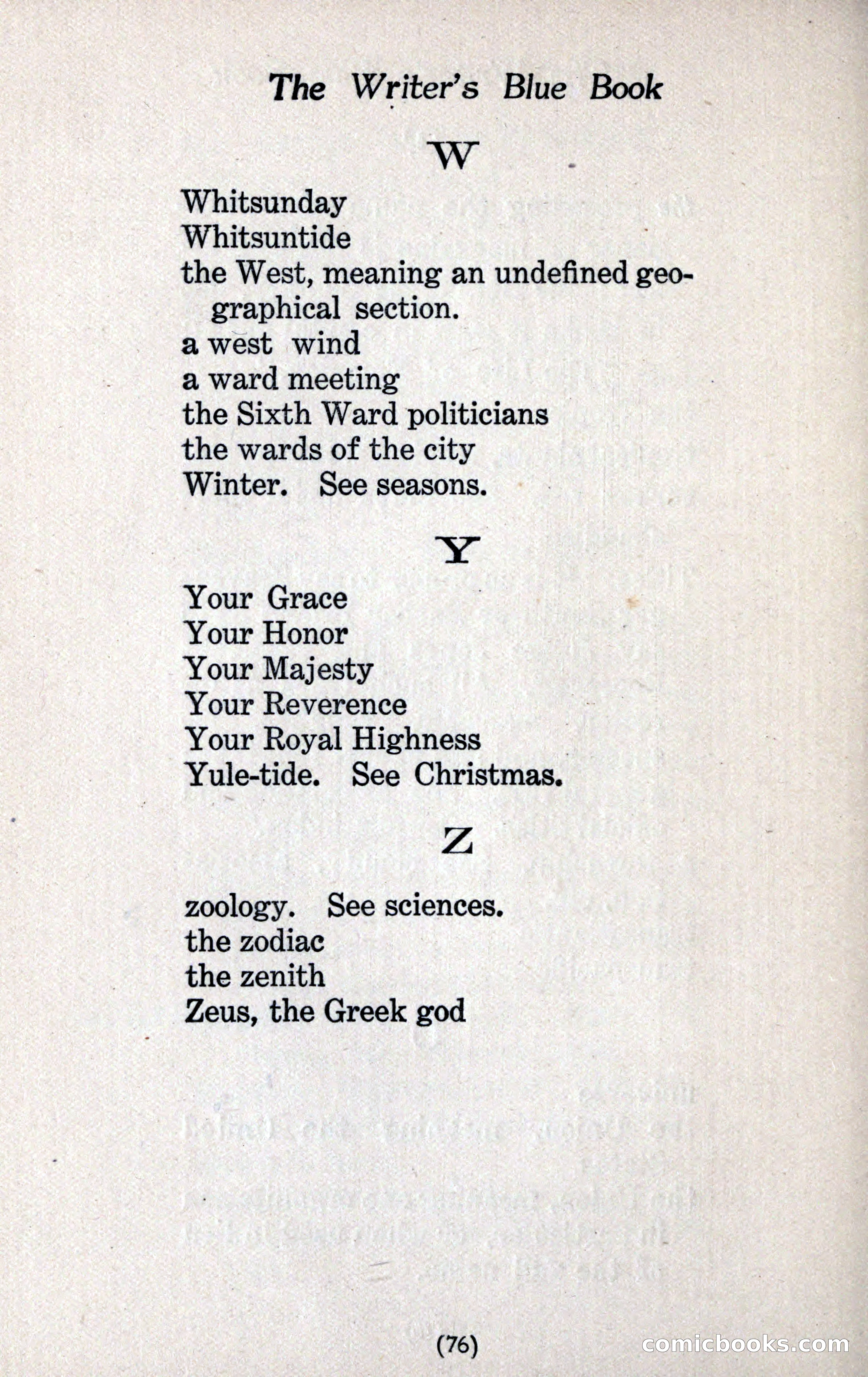 The Writer's Blue Book — page 80 of 95