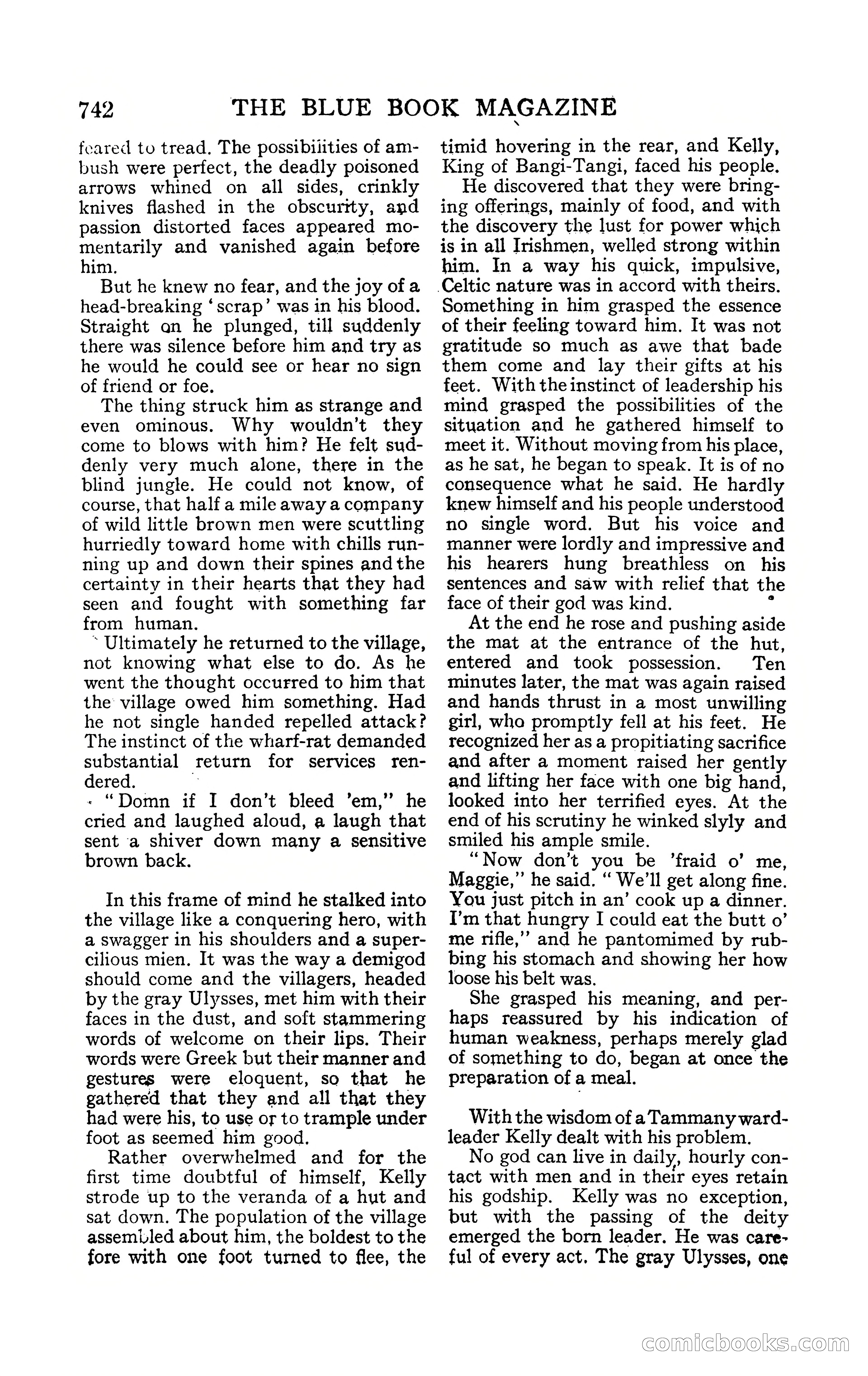 The Blue Book Magazine, February 1909 — page 74 of 244