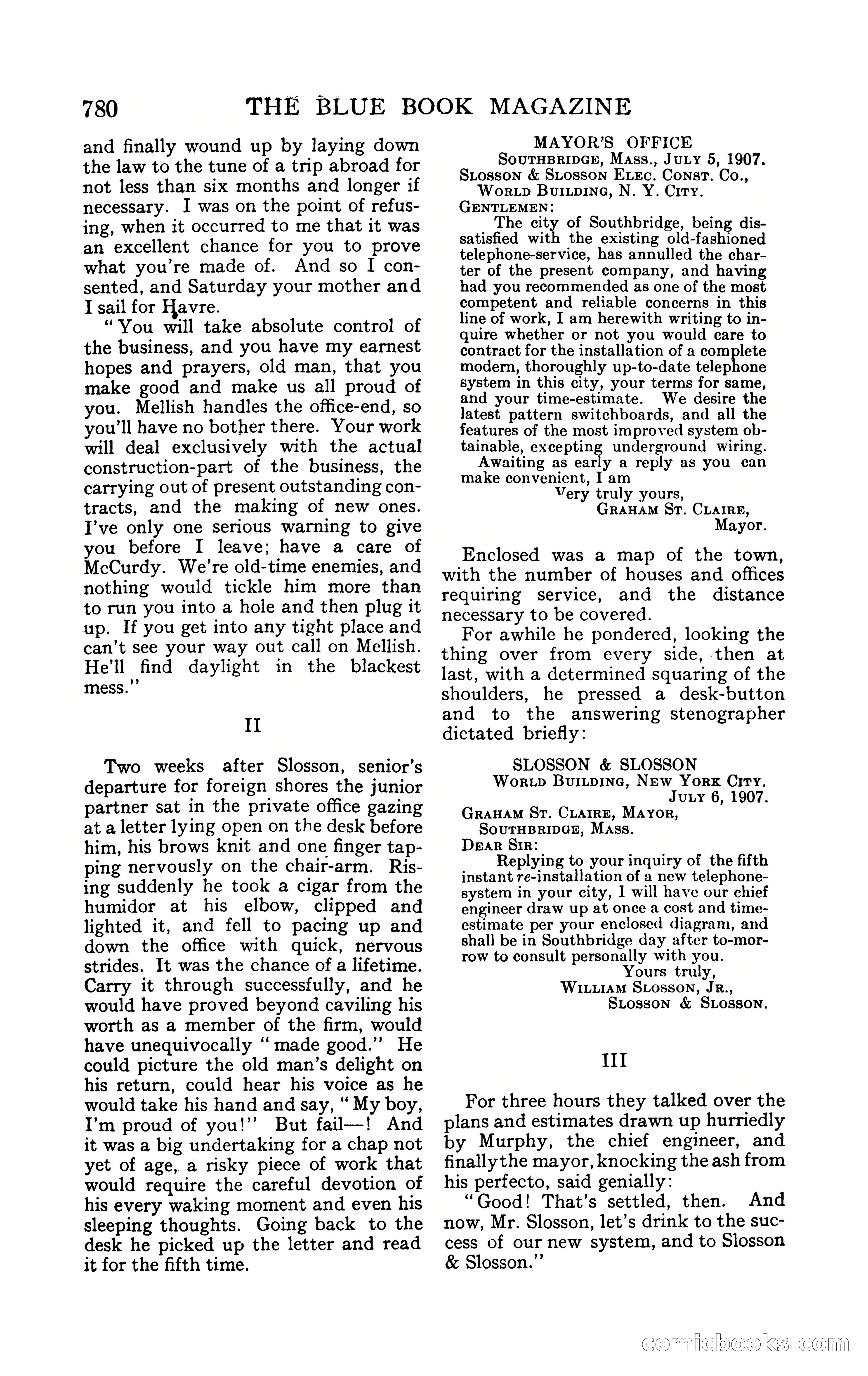 The Blue Book Magazine, February 1909 — page 112 of 244