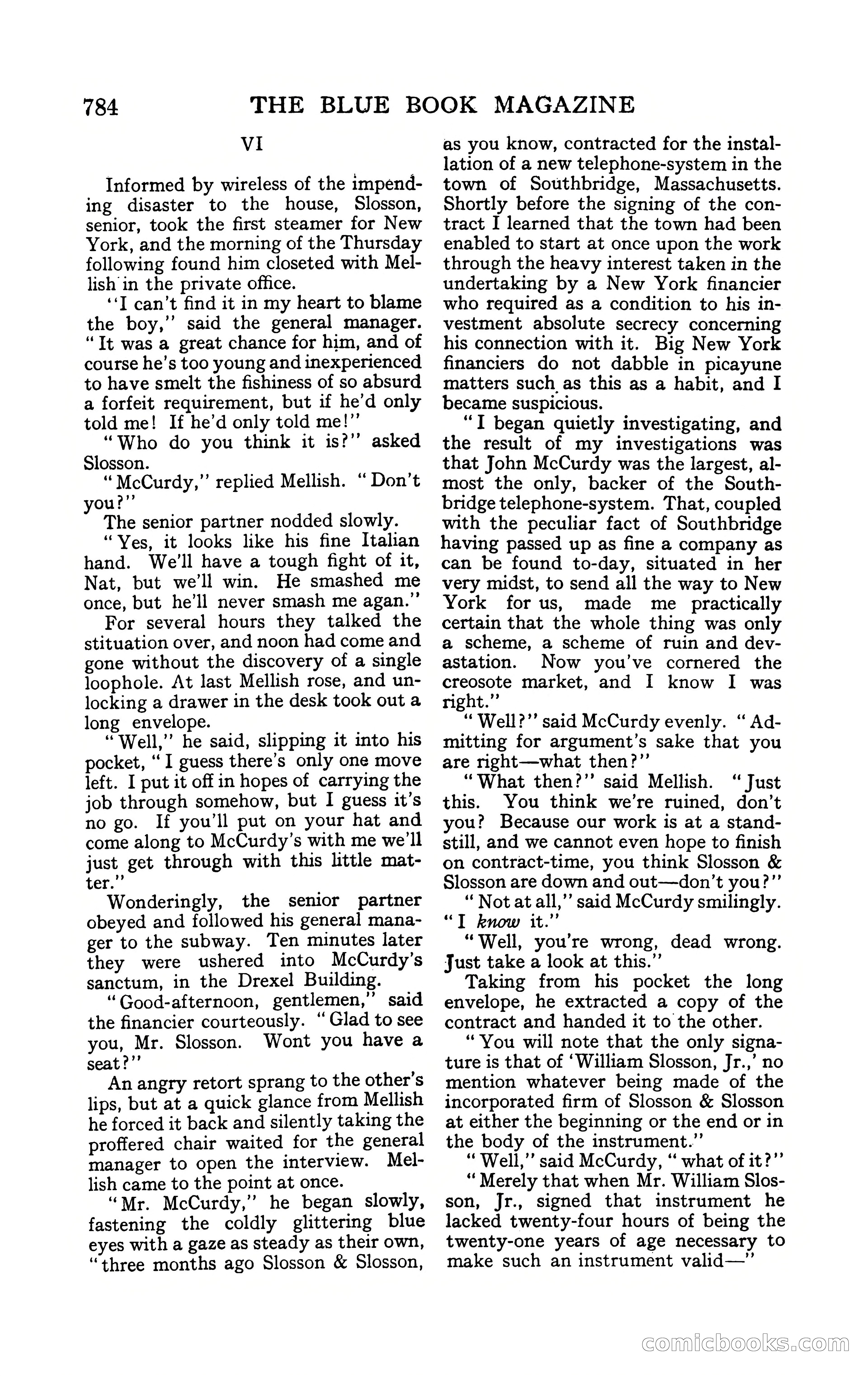 The Blue Book Magazine, February 1909 — page 116 of 244