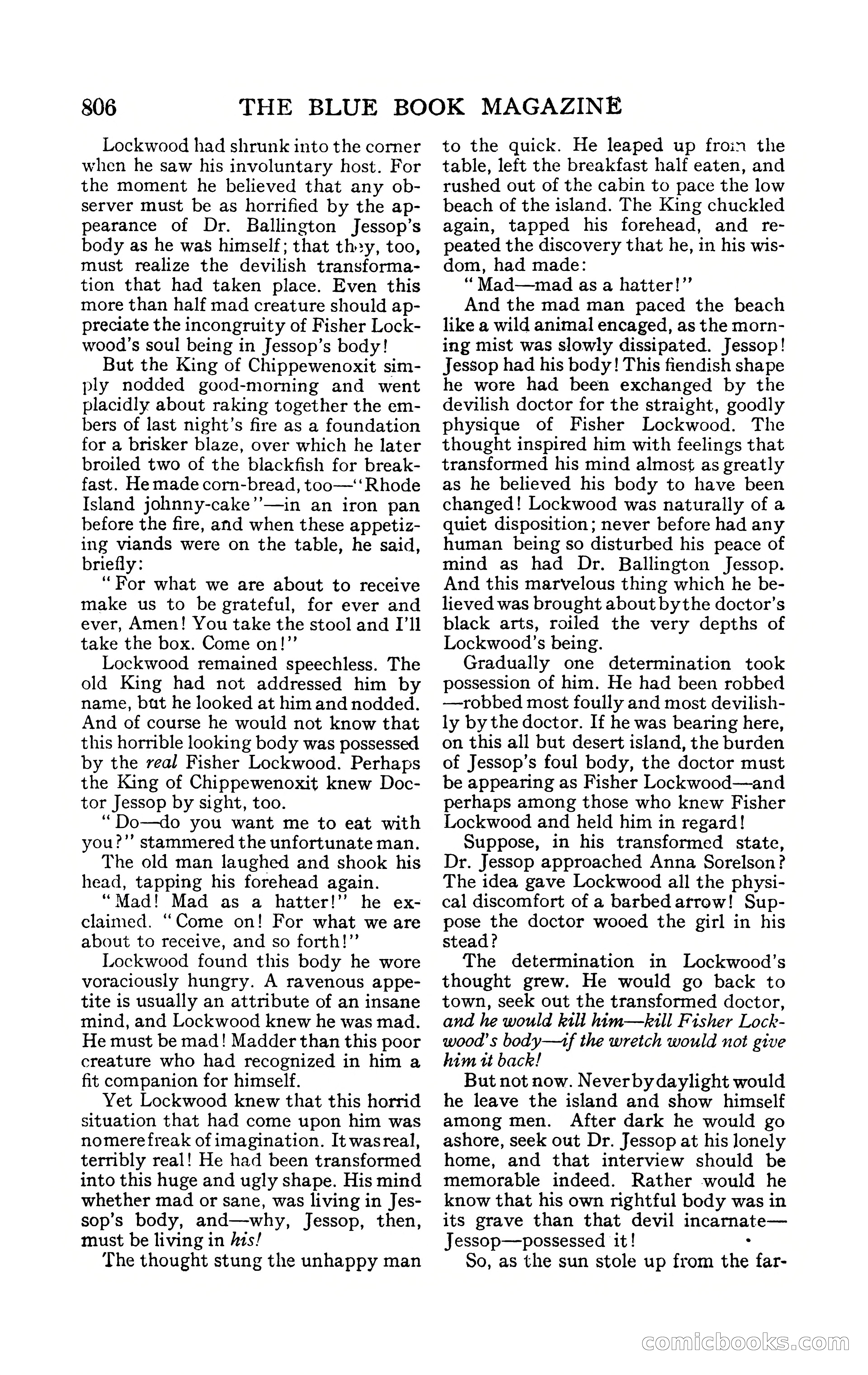 The Blue Book Magazine, February 1909 — page 138 of 244