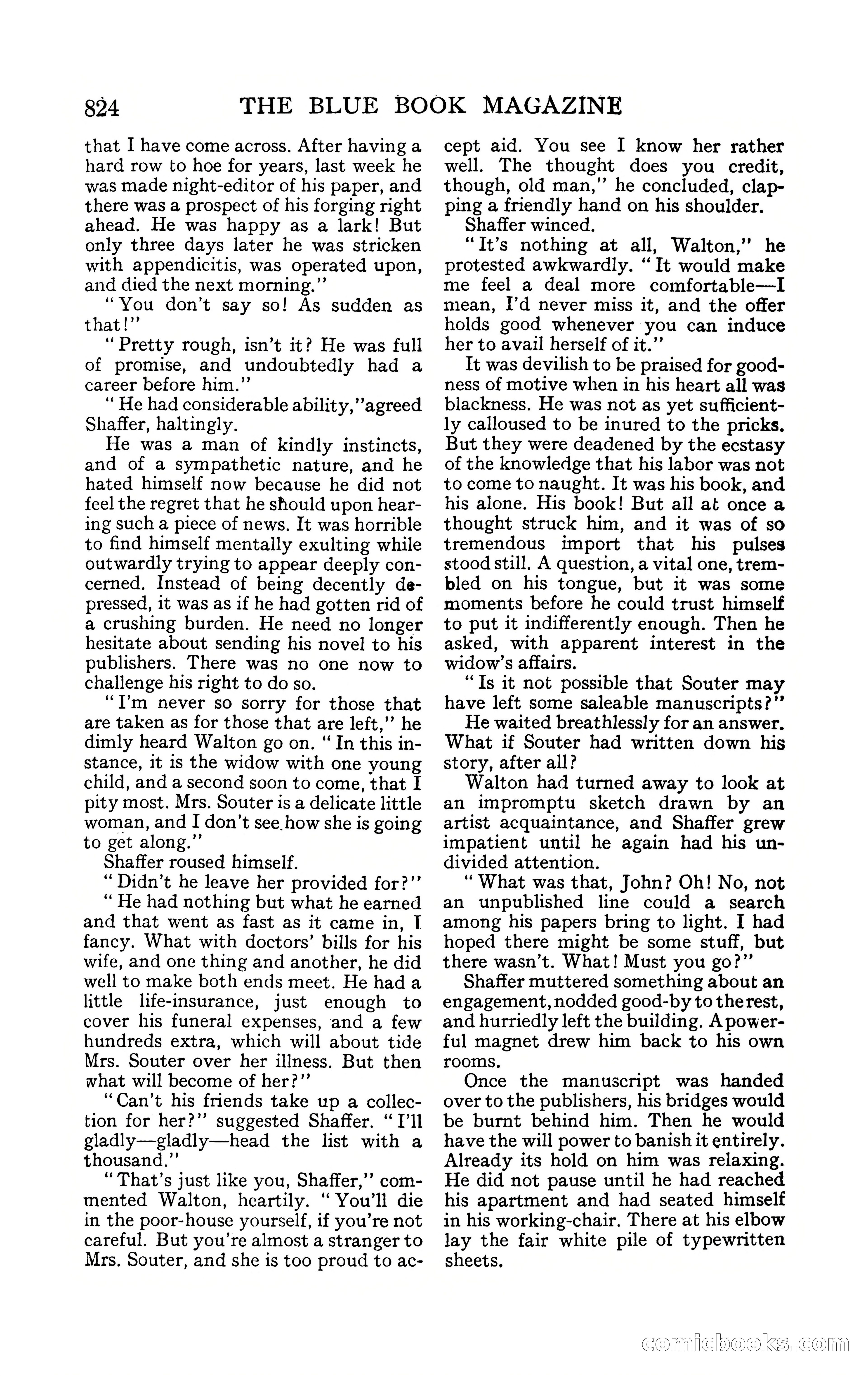 The Blue Book Magazine, February 1909 — page 156 of 244