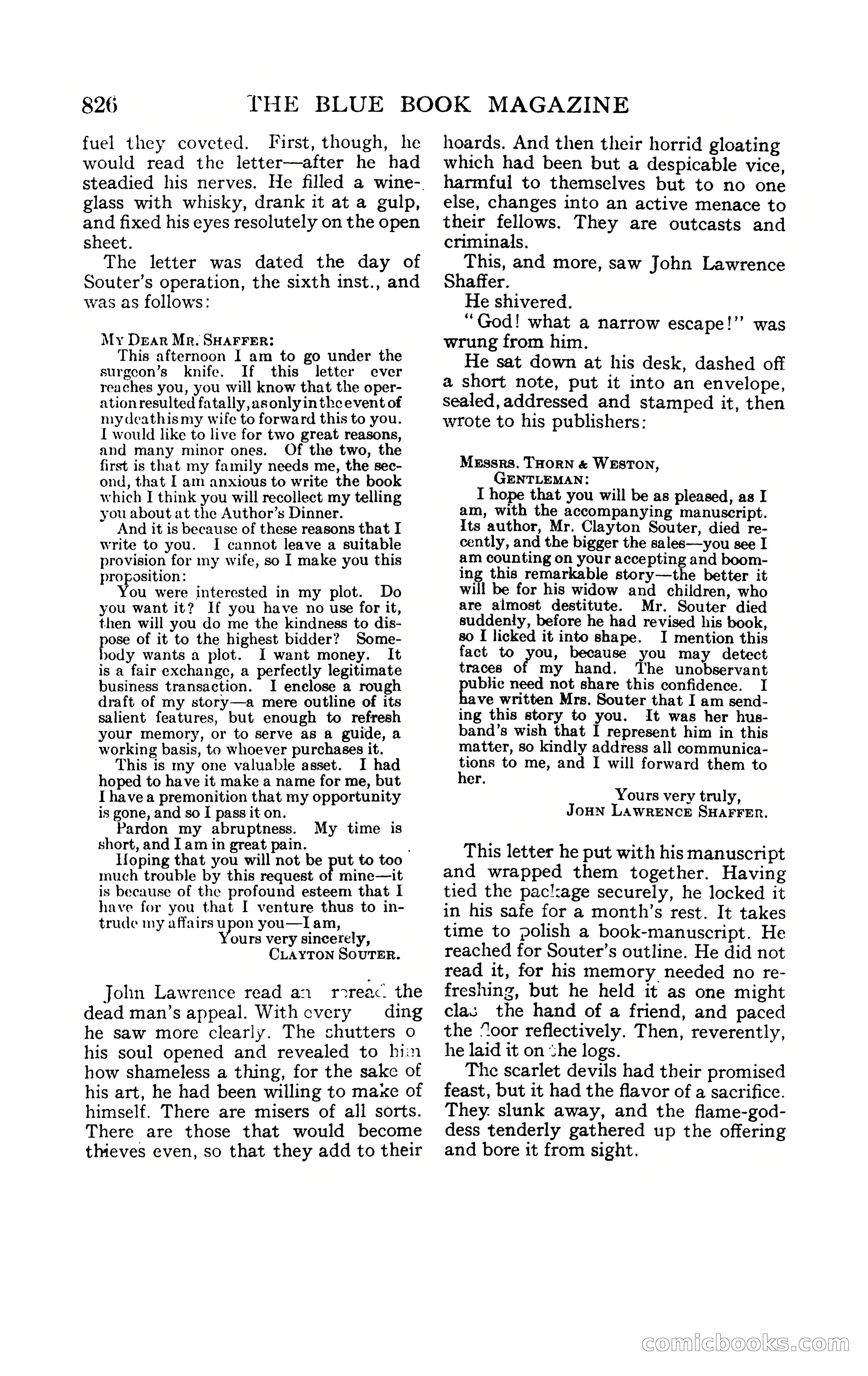 The Blue Book Magazine, February 1909 — page 158 of 244
