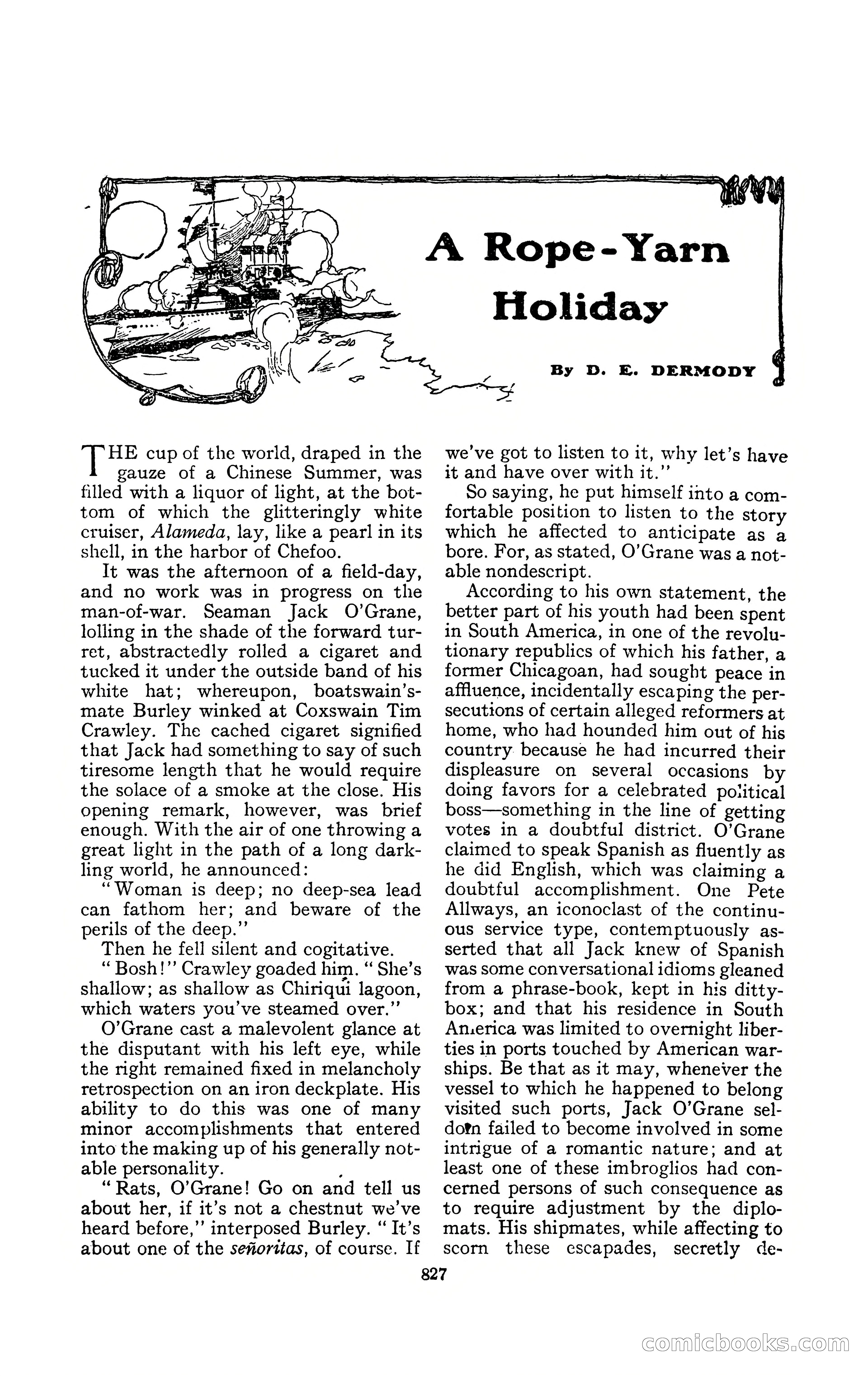 The Blue Book Magazine, February 1909 — page 159 of 244