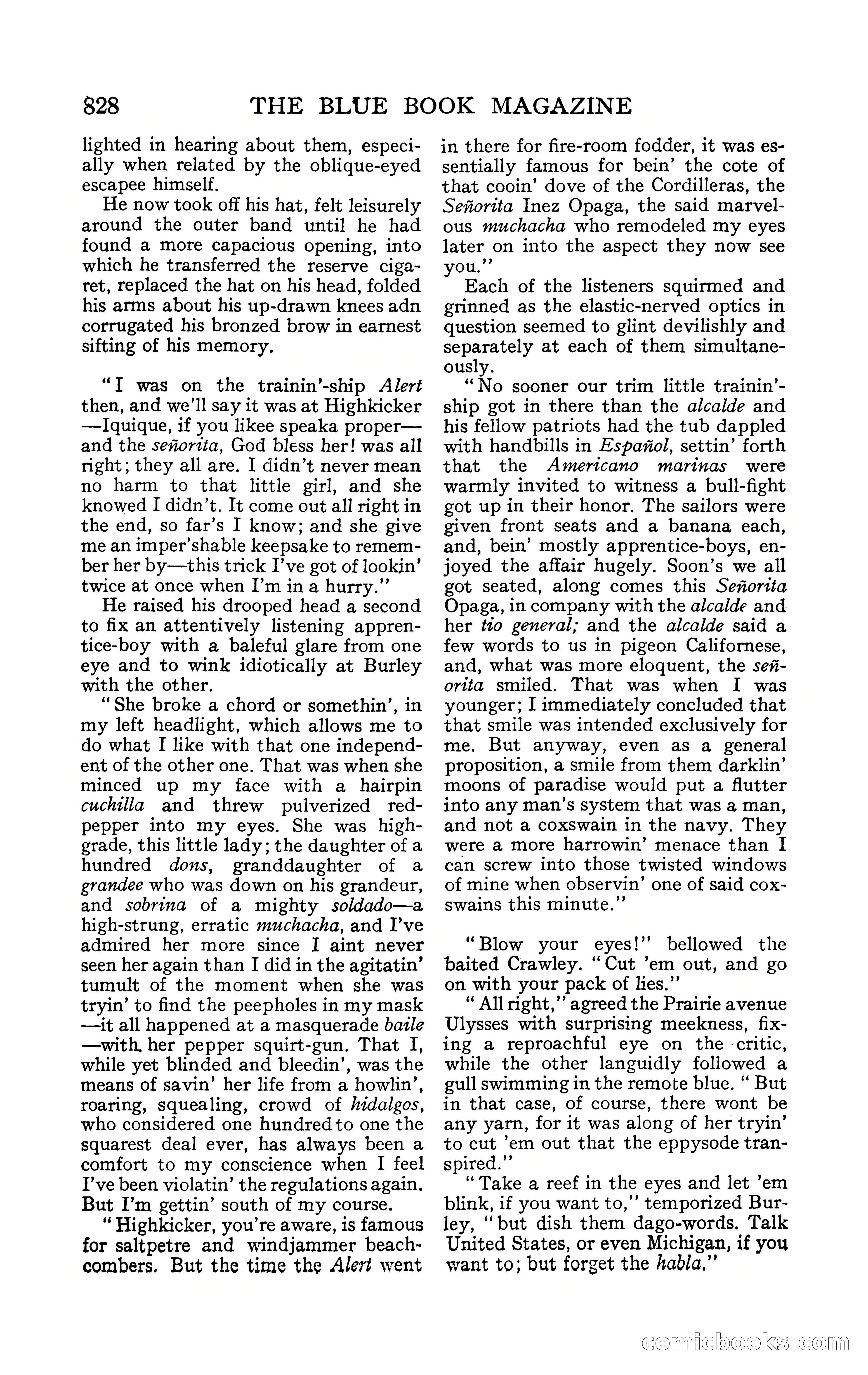 The Blue Book Magazine, February 1909 — page 160 of 244