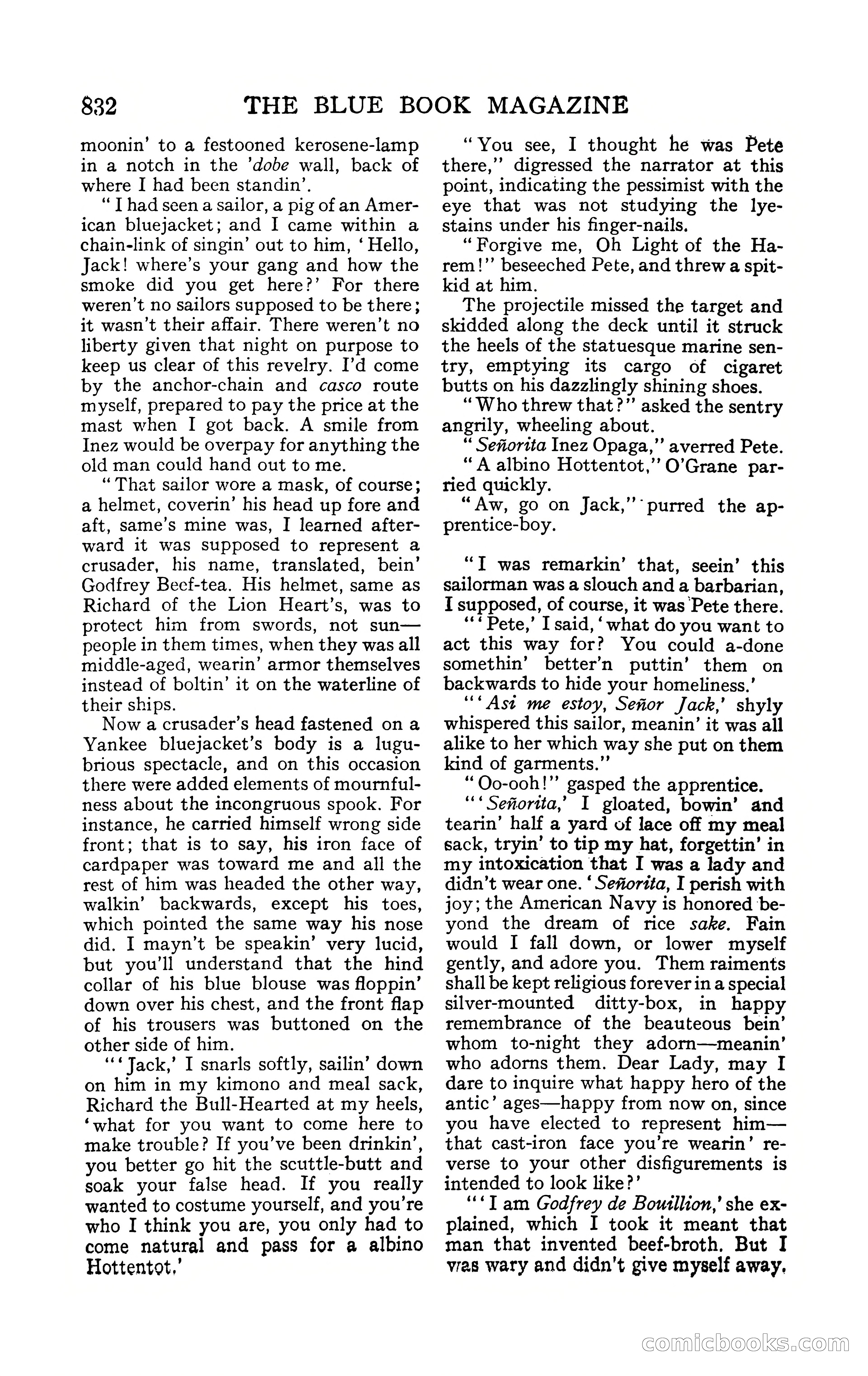 The Blue Book Magazine, February 1909 — page 164 of 244