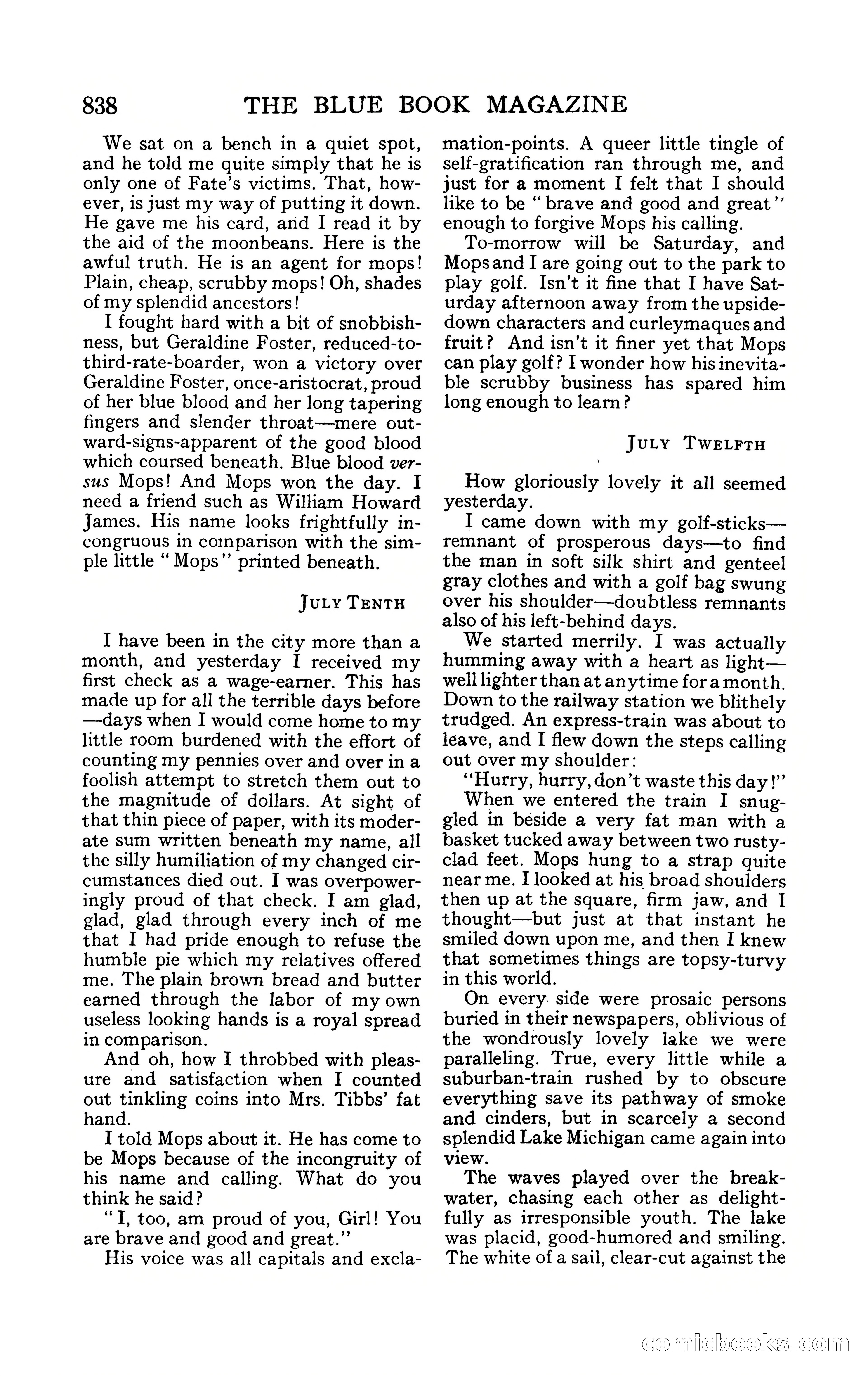 The Blue Book Magazine, February 1909 — page 170 of 244