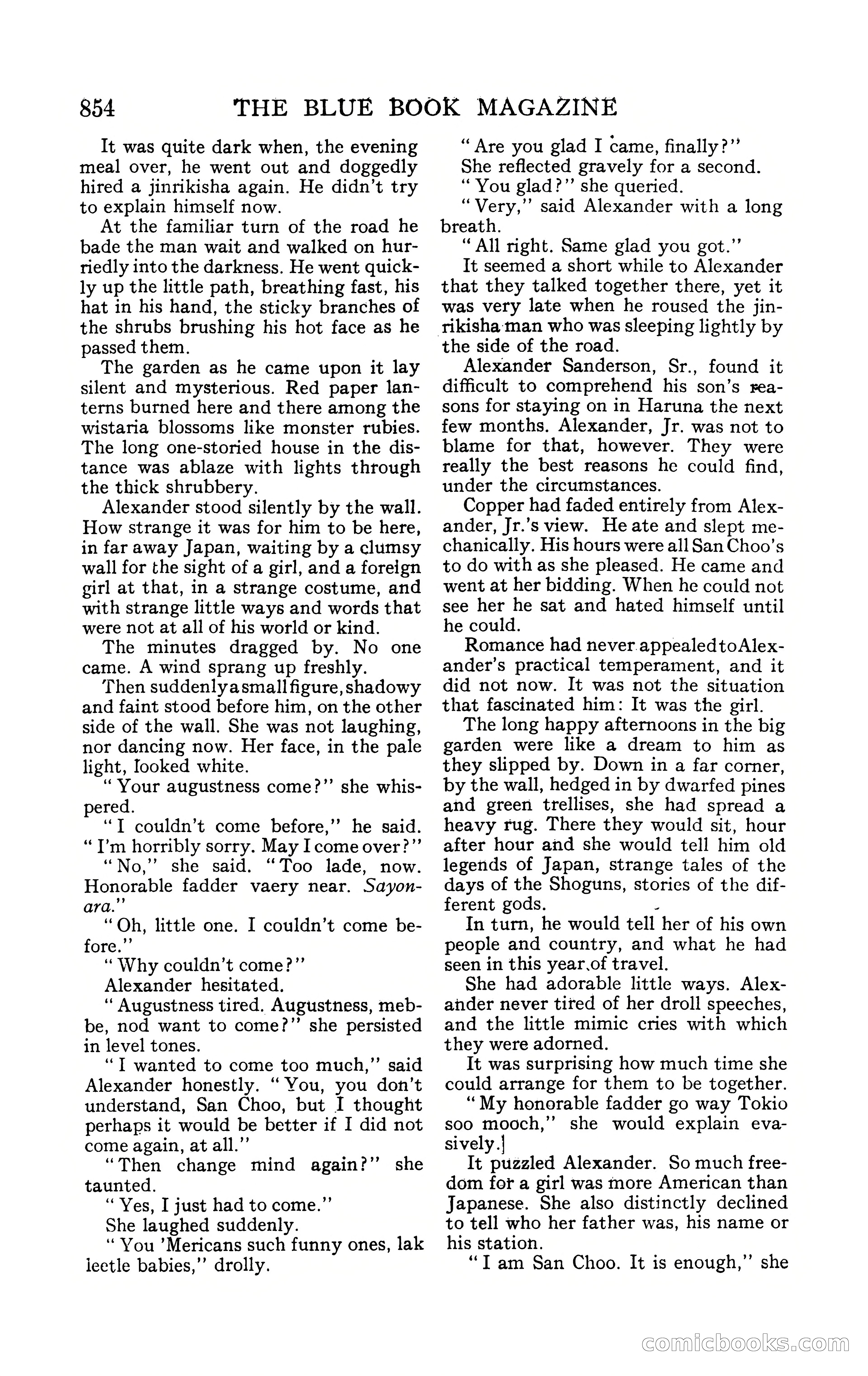 The Blue Book Magazine, February 1909 — page 186 of 244