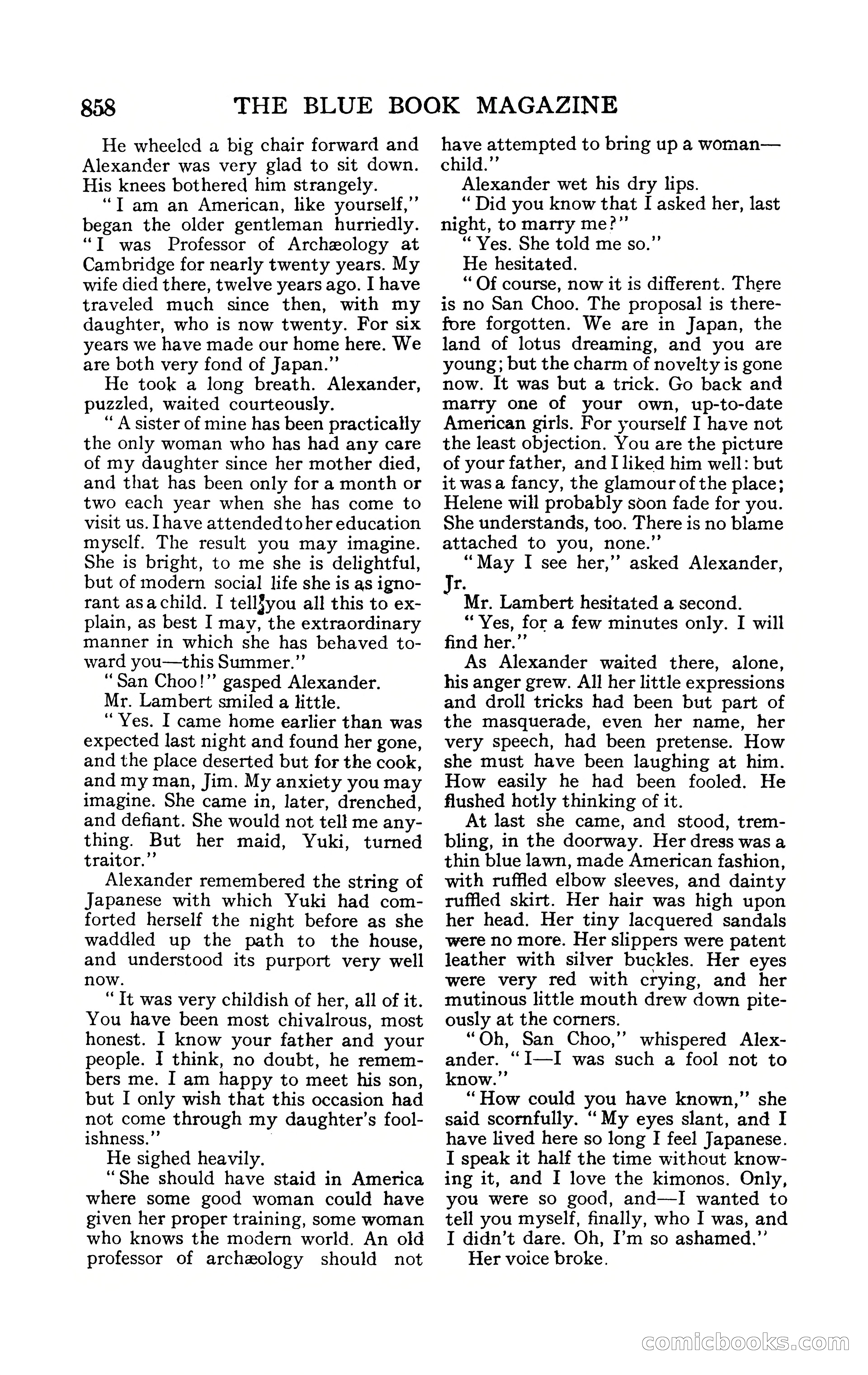 The Blue Book Magazine, February 1909 — page 190 of 244