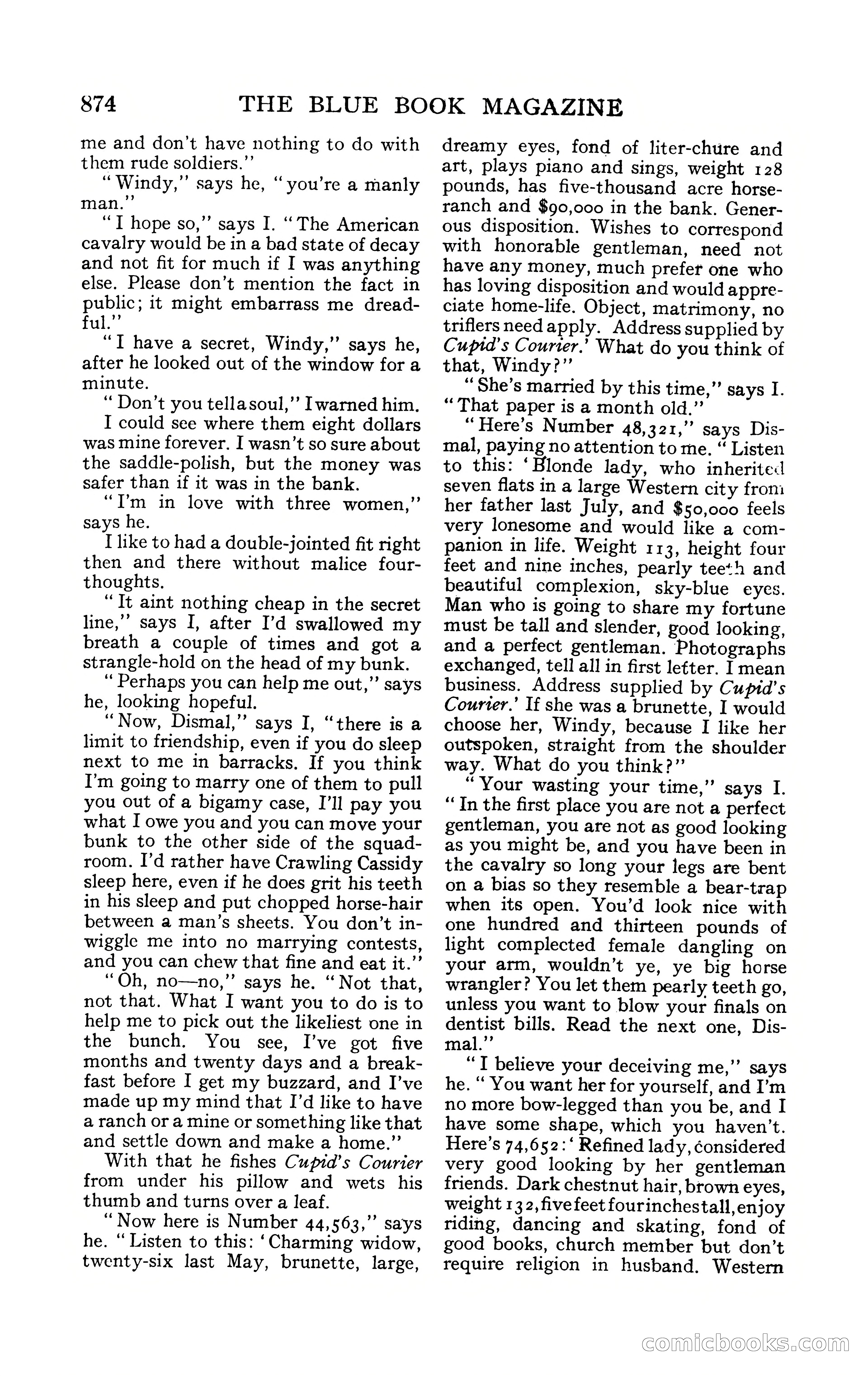 The Blue Book Magazine, February 1909 — page 206 of 244