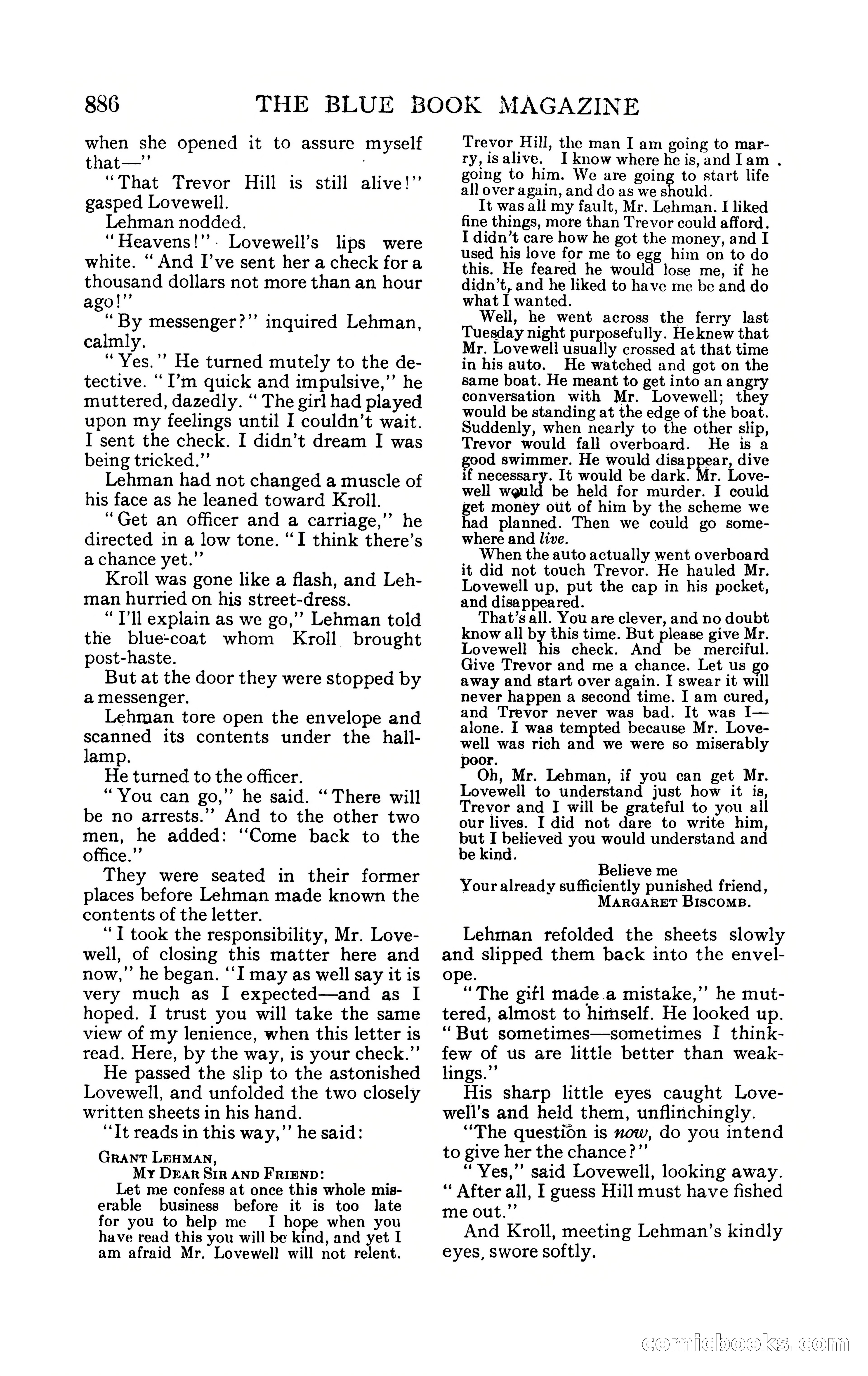 The Blue Book Magazine, February 1909 — page 218 of 244