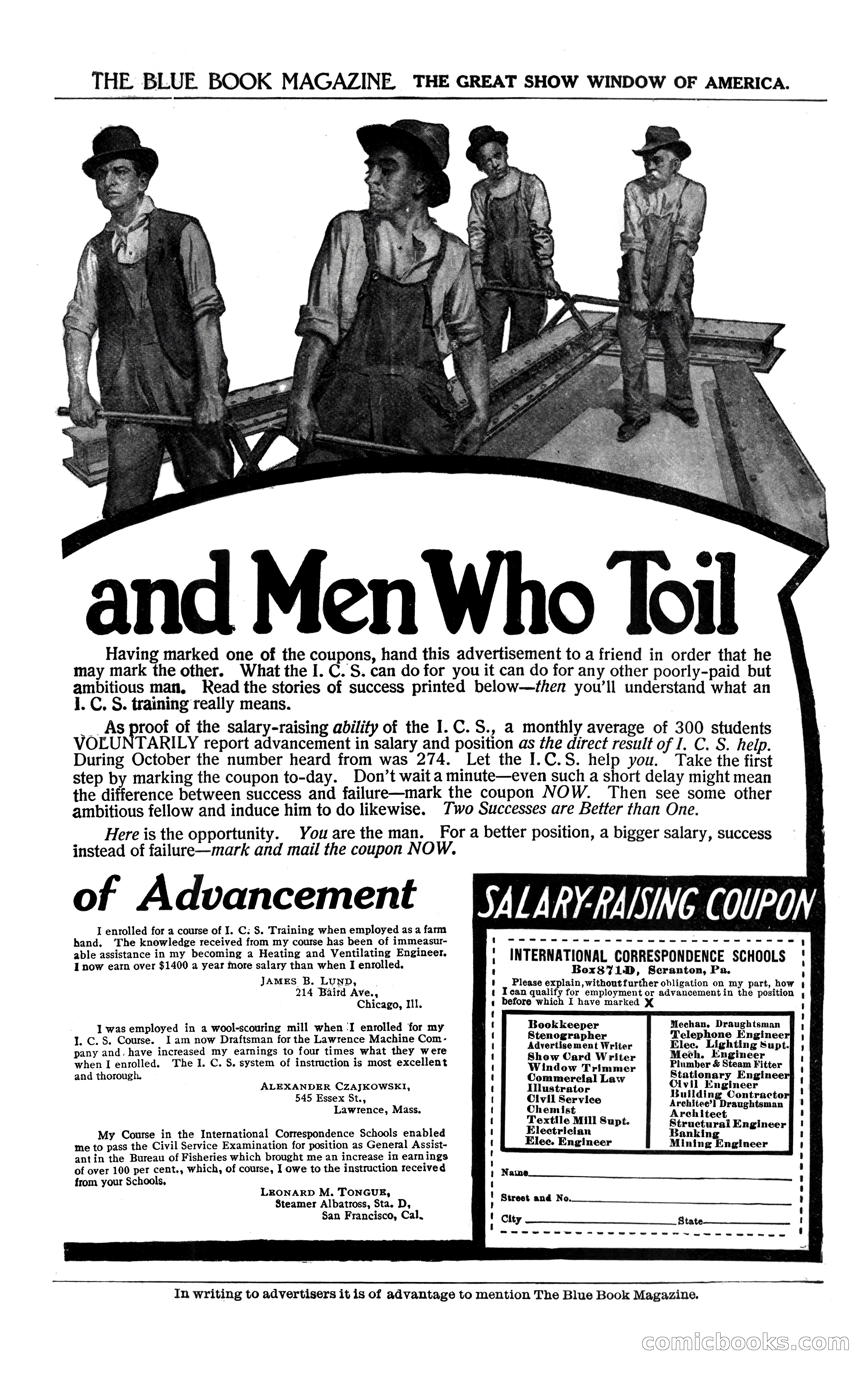 The Blue Book Magazine, February 1909 — page 231 of 244