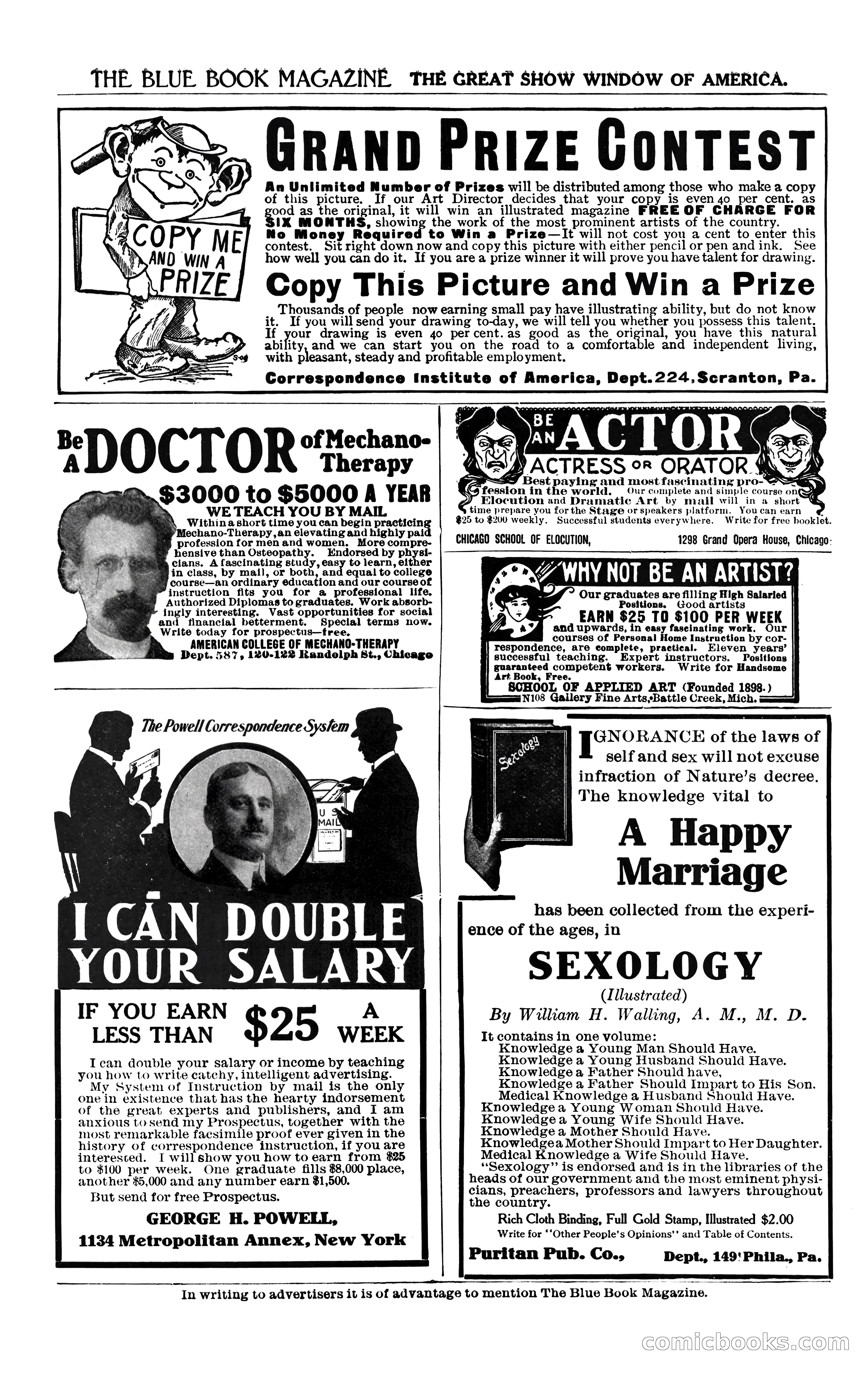The Blue Book Magazine, February 1909 — page 242 of 244