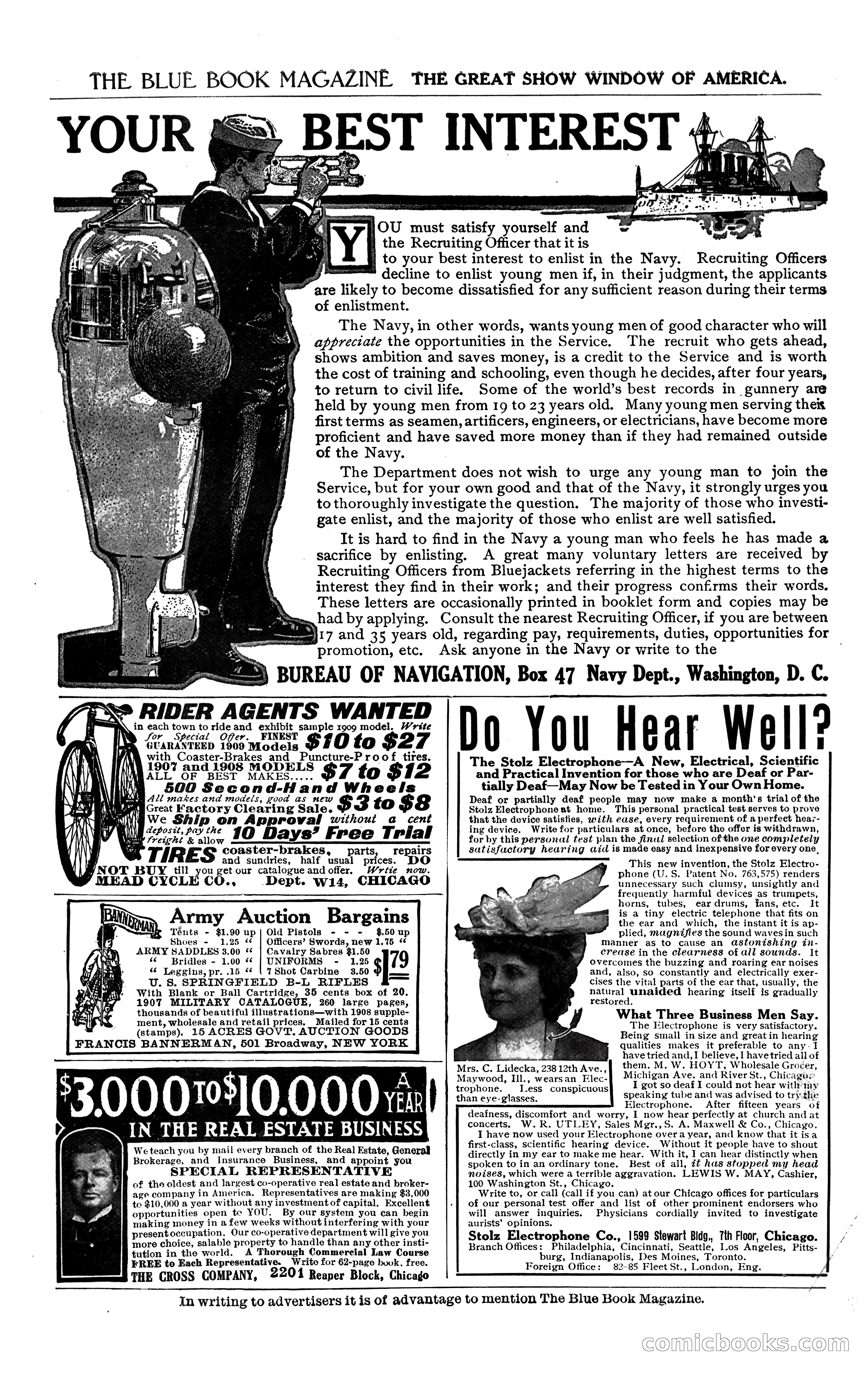 The Blue Book Magazine, February 1909 — page 243 of 244
