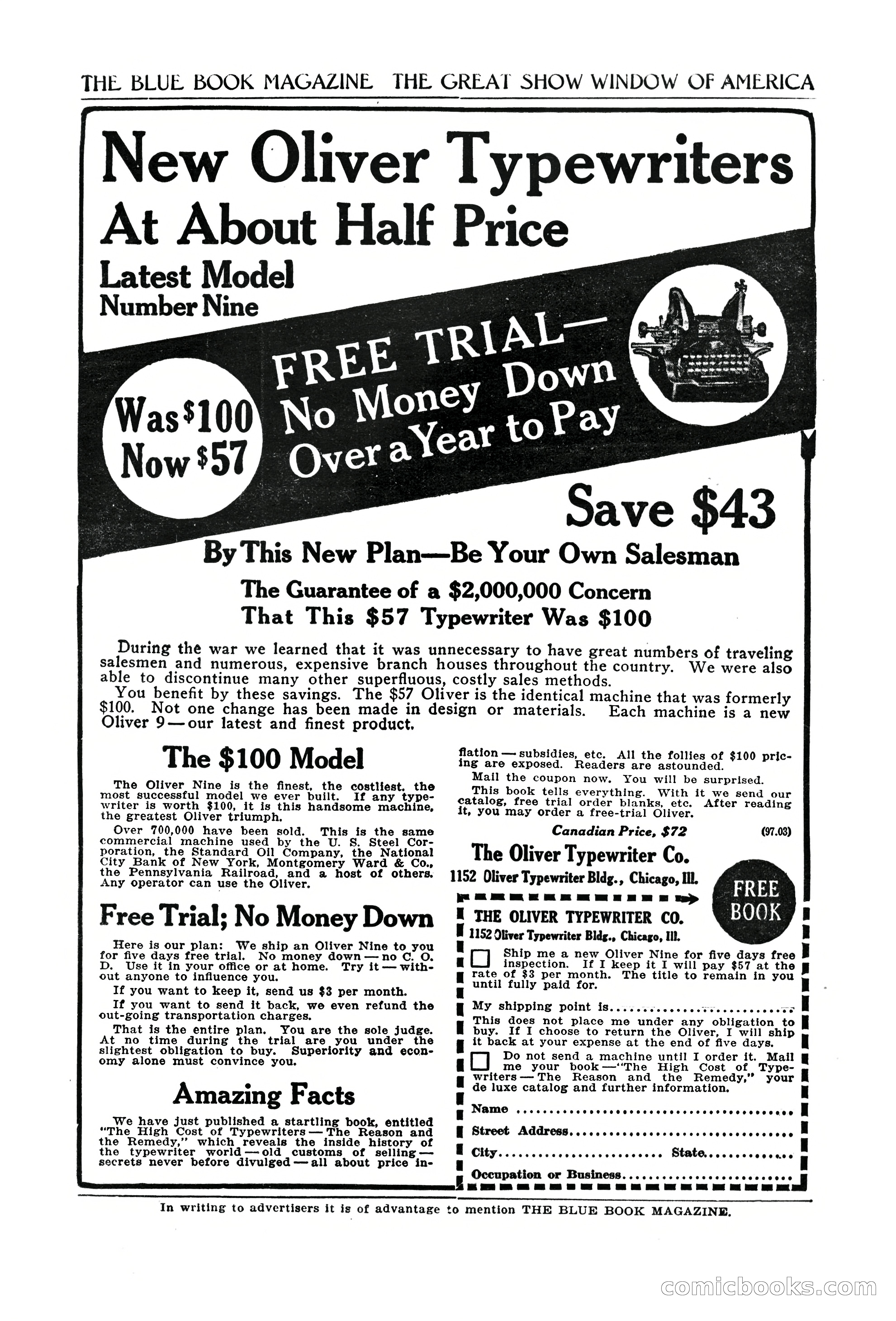 The Blue Book Magazine, February 1920 — page 3 of 210