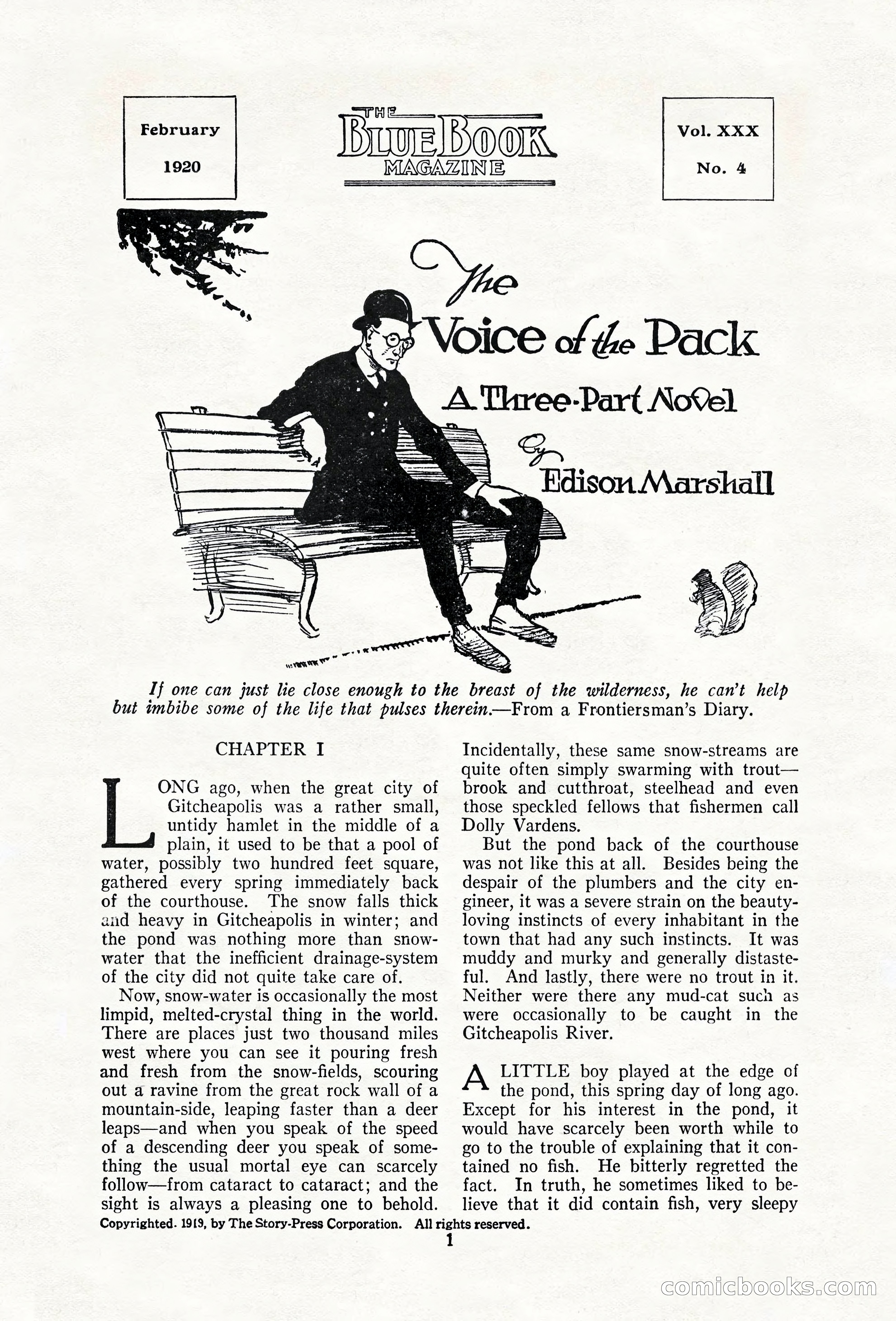 The Blue Book Magazine, February 1920 — page 7 of 210