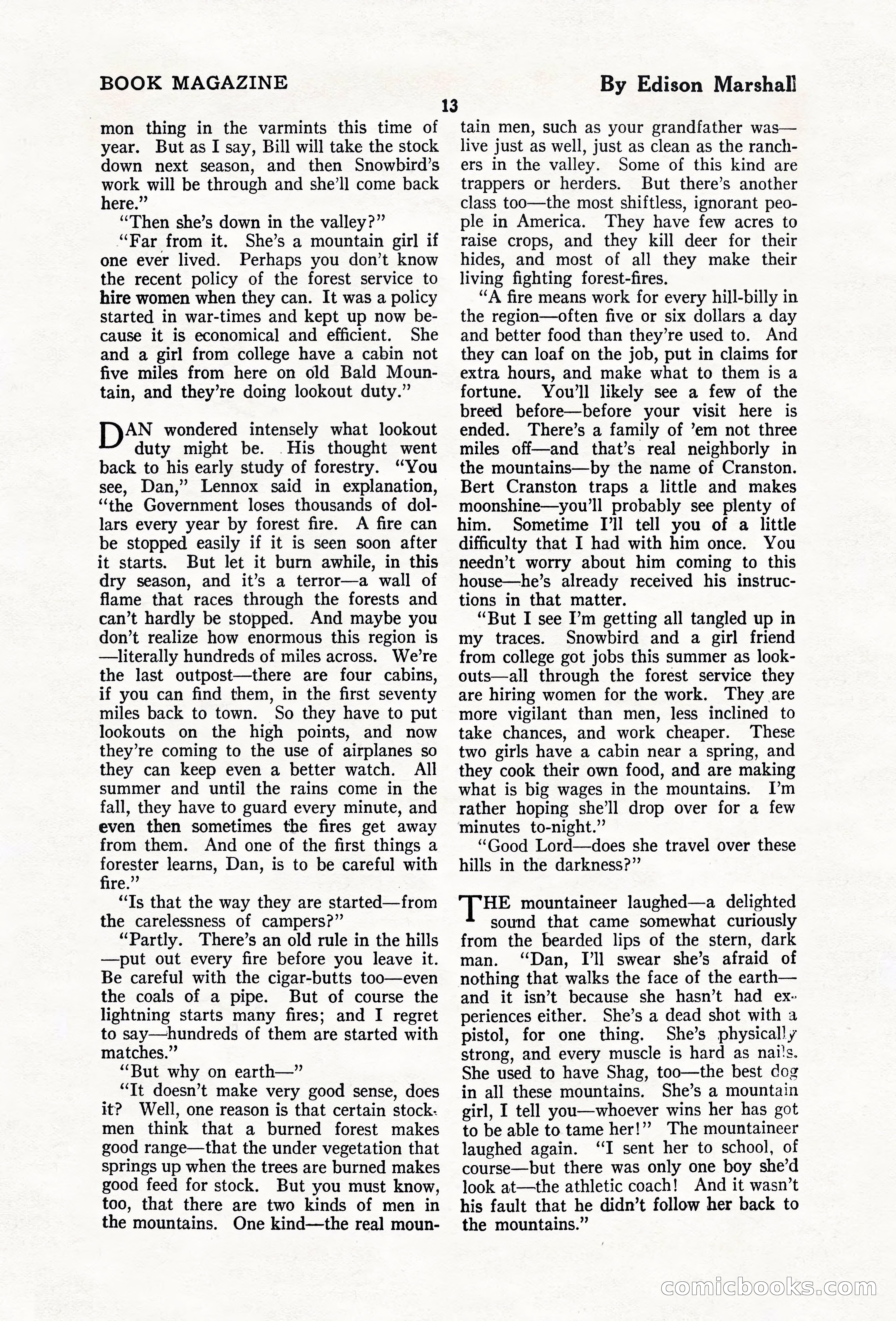 The Blue Book Magazine, February 1920 — page 19 of 210