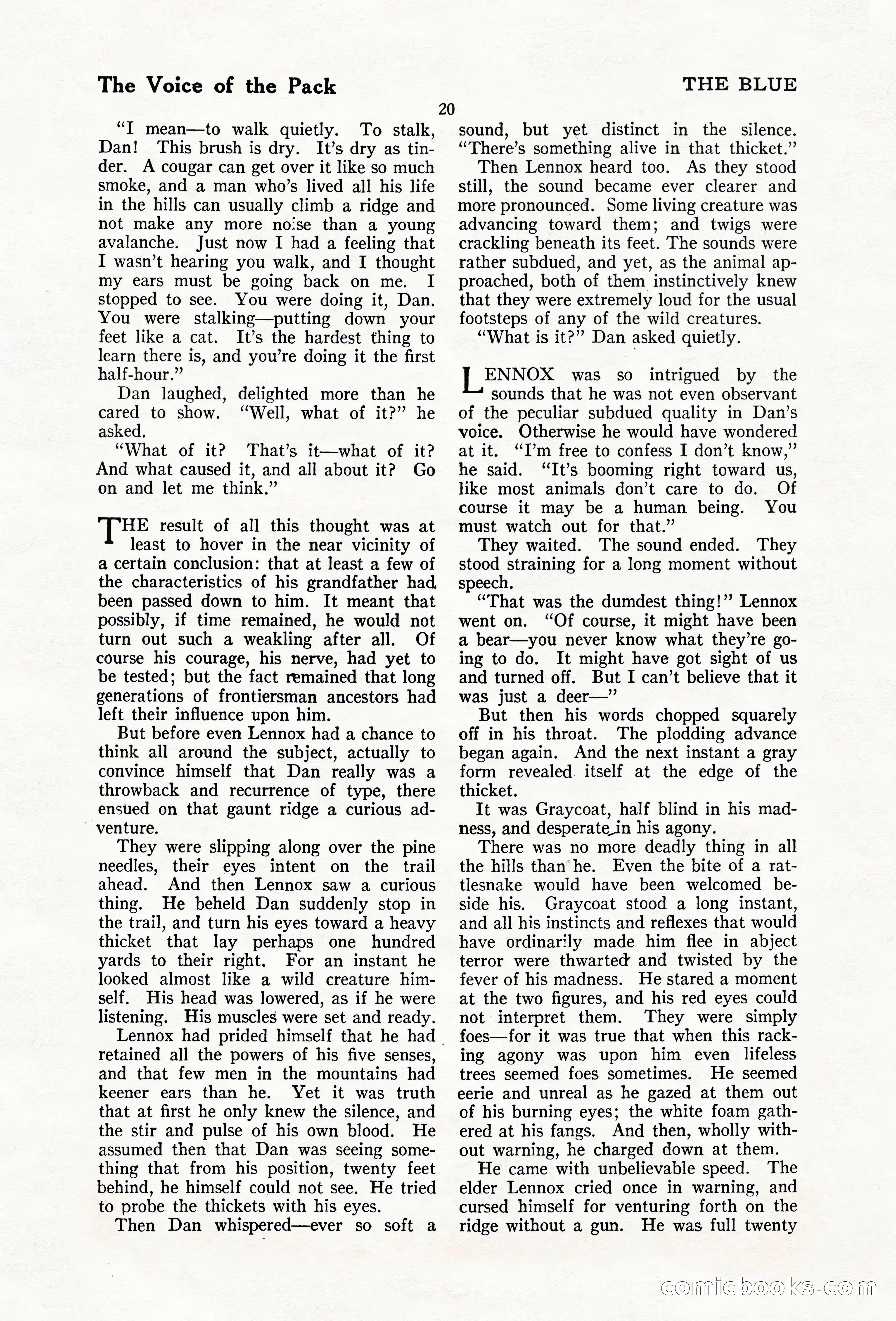 The Blue Book Magazine, February 1920 — page 26 of 210