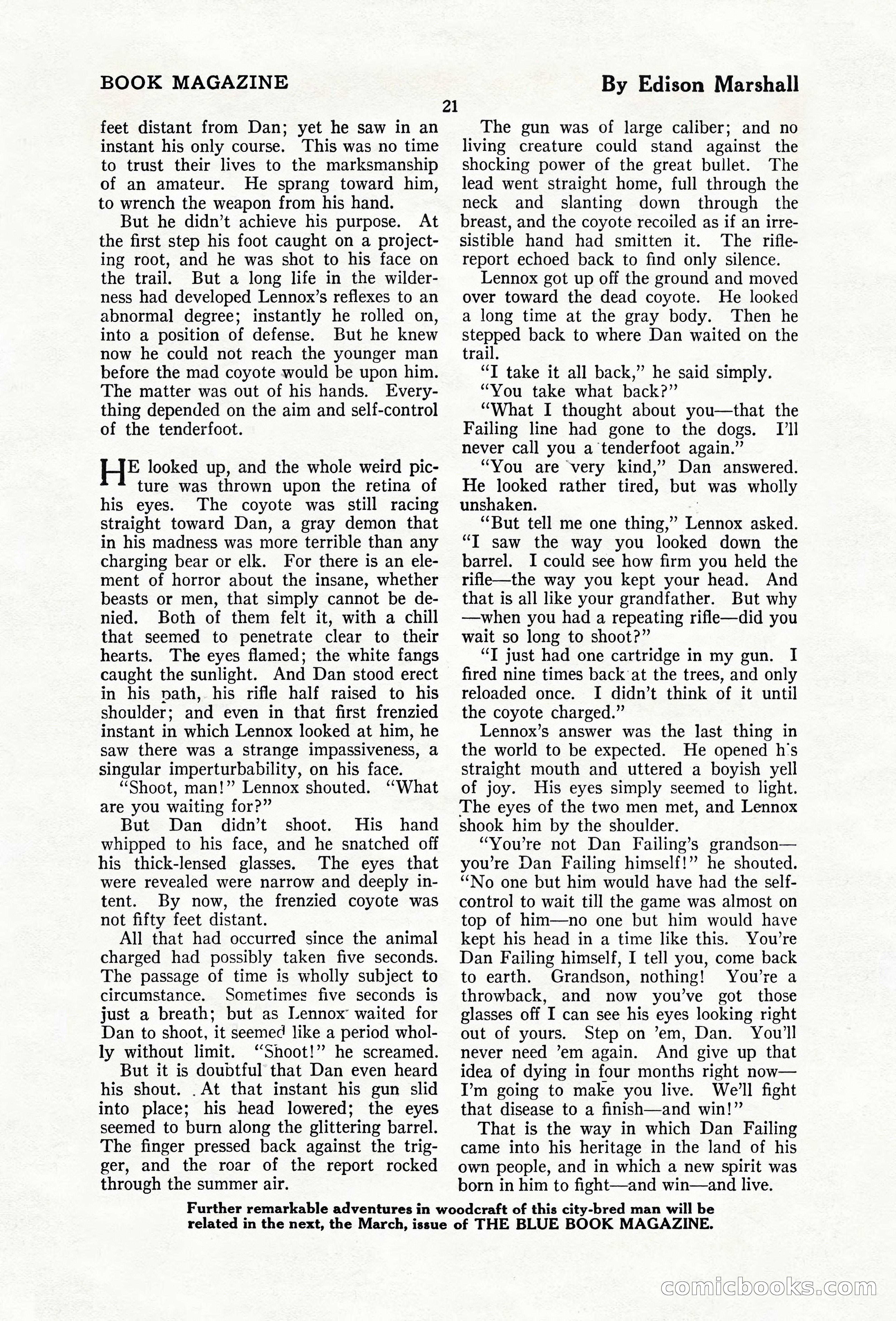 The Blue Book Magazine, February 1920 — page 27 of 210
