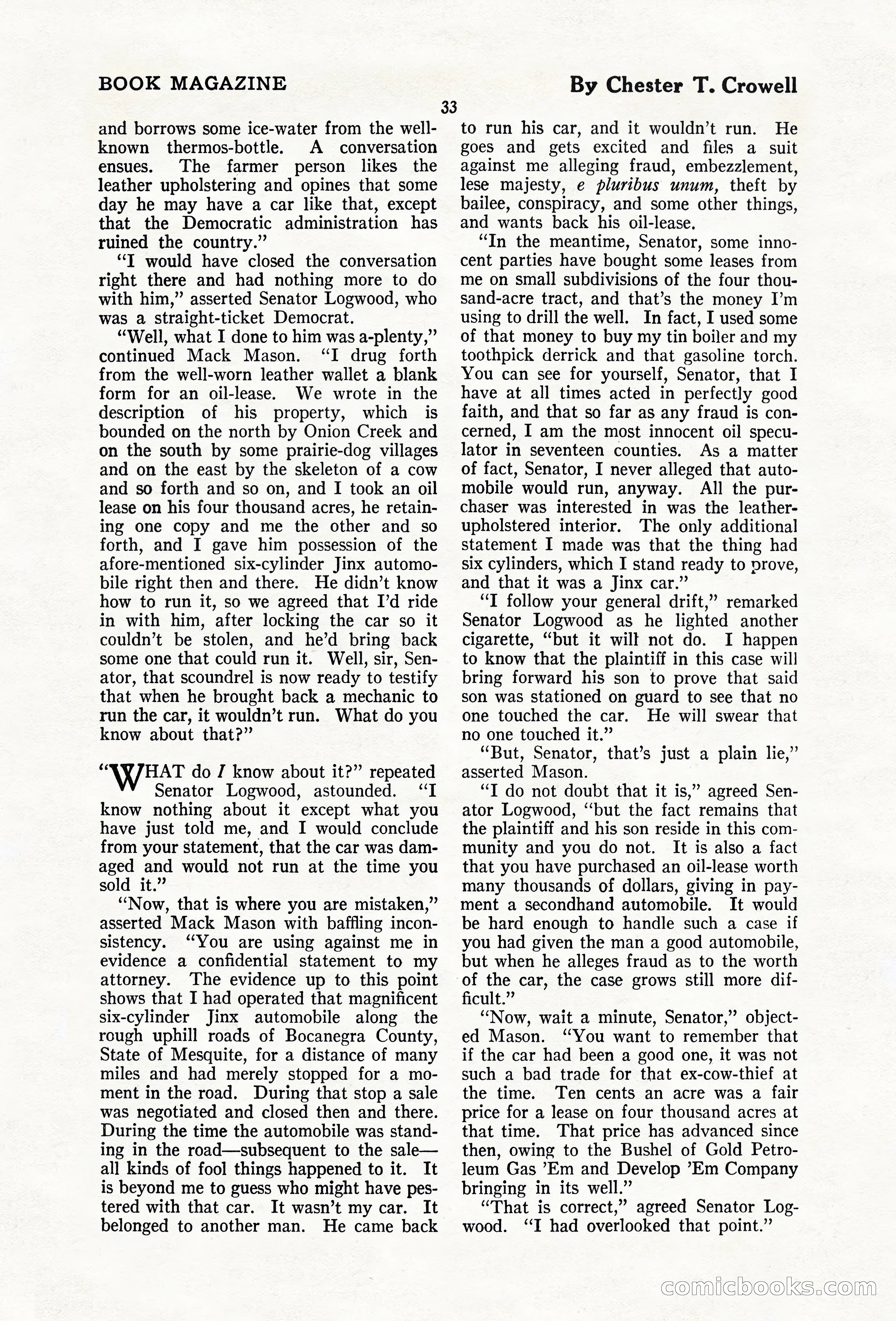 The Blue Book Magazine, February 1920 — page 39 of 210