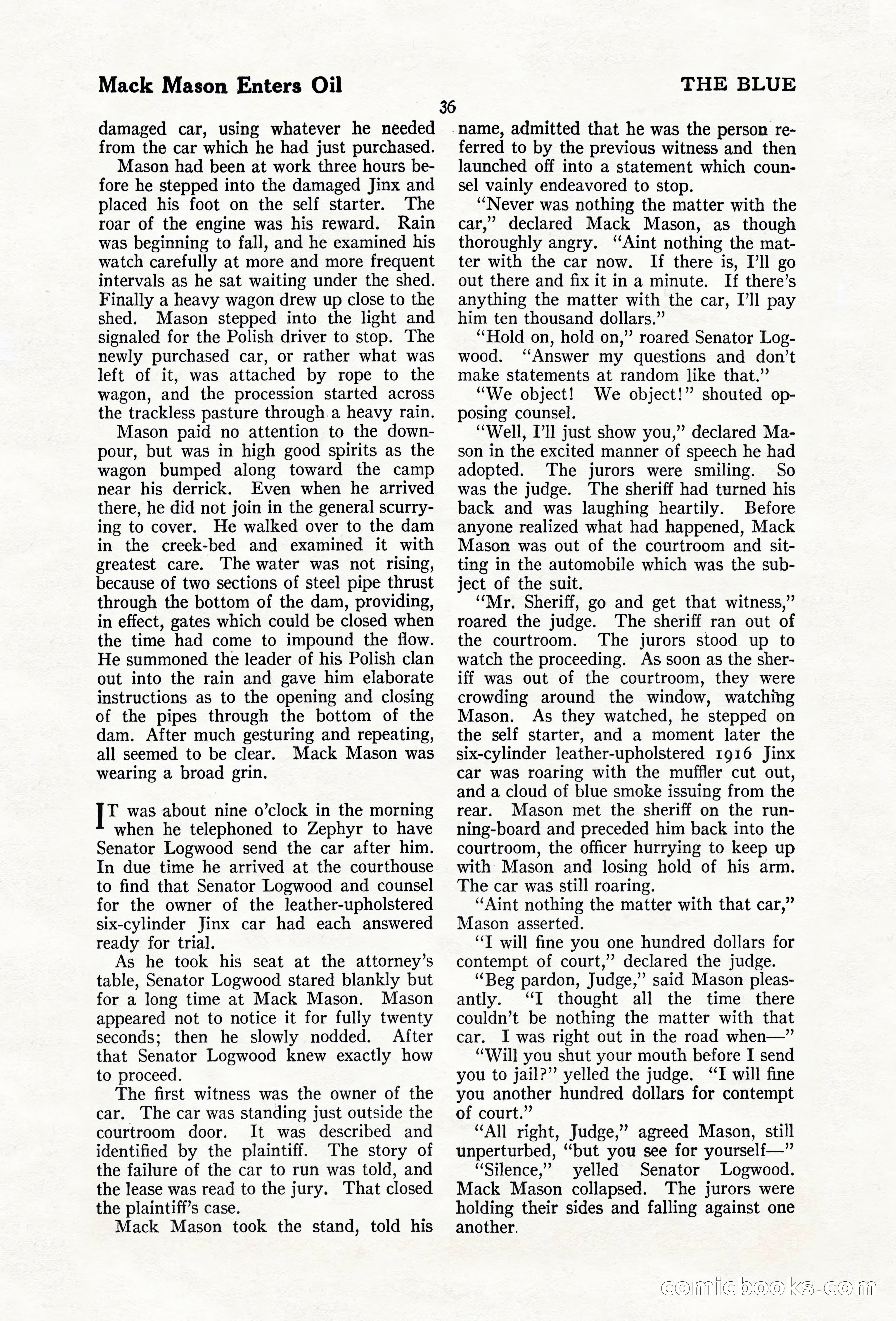 The Blue Book Magazine, February 1920 — page 42 of 210