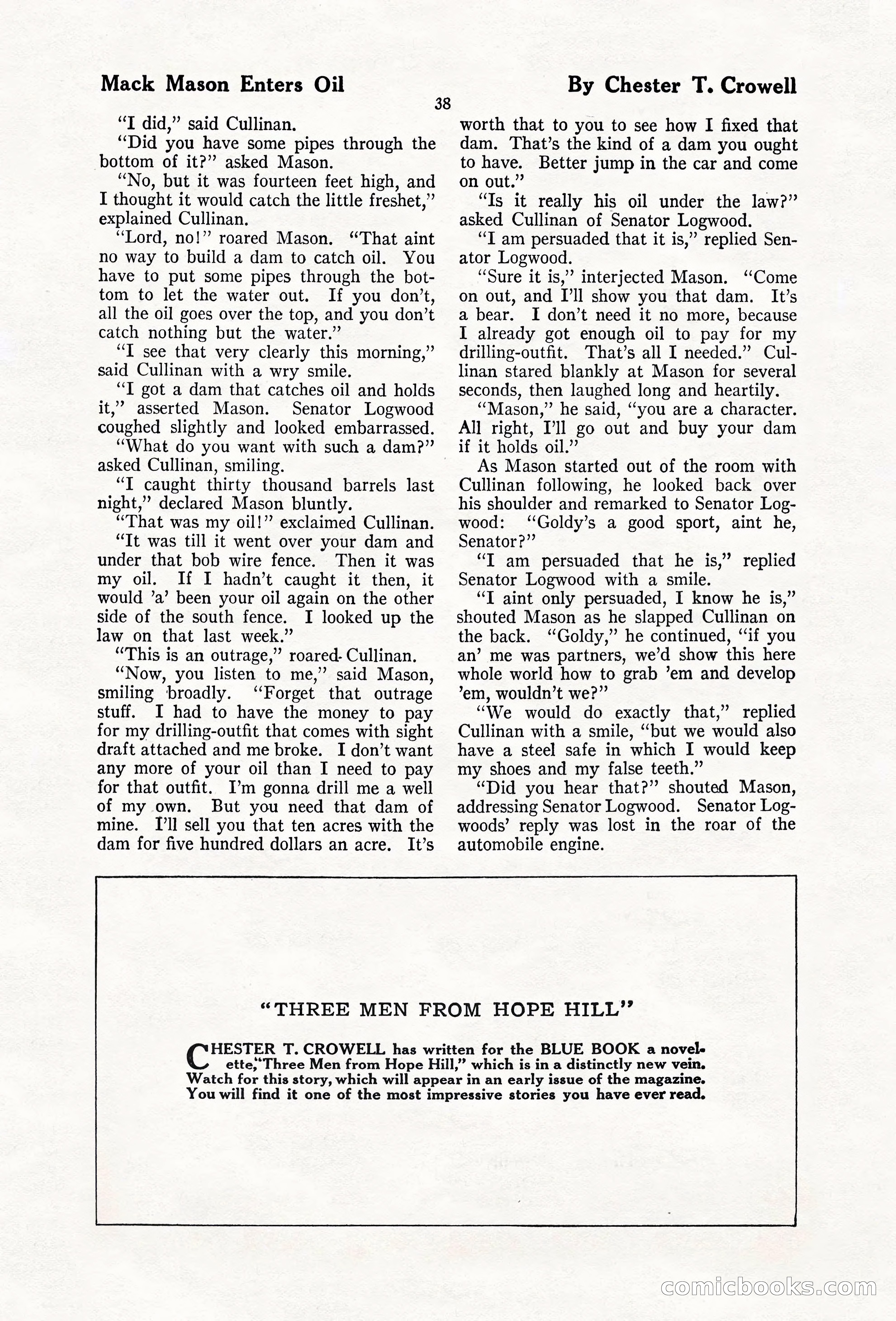 The Blue Book Magazine, February 1920 — page 44 of 210