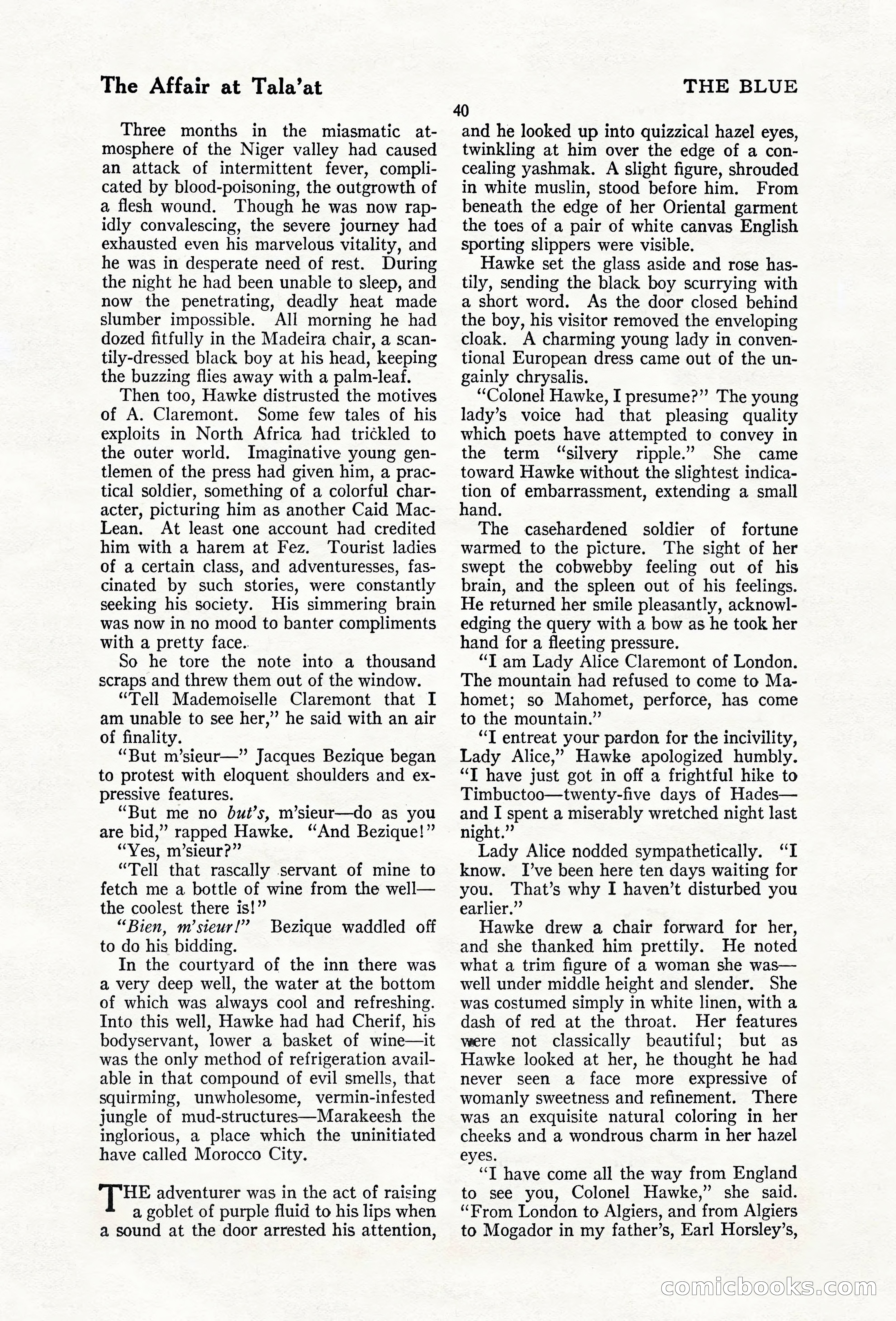 The Blue Book Magazine, February 1920 — page 46 of 210