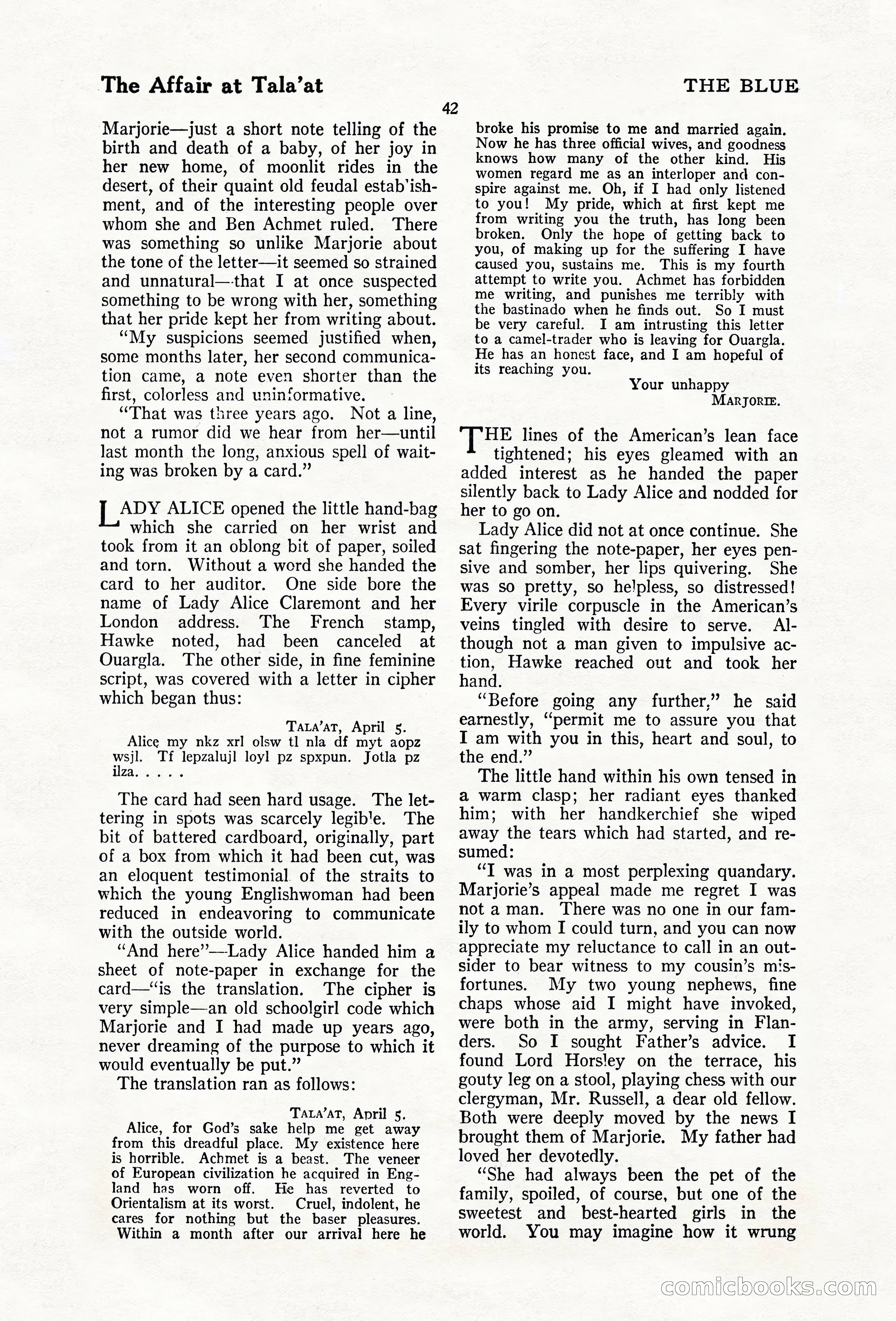 The Blue Book Magazine, February 1920 — page 48 of 210