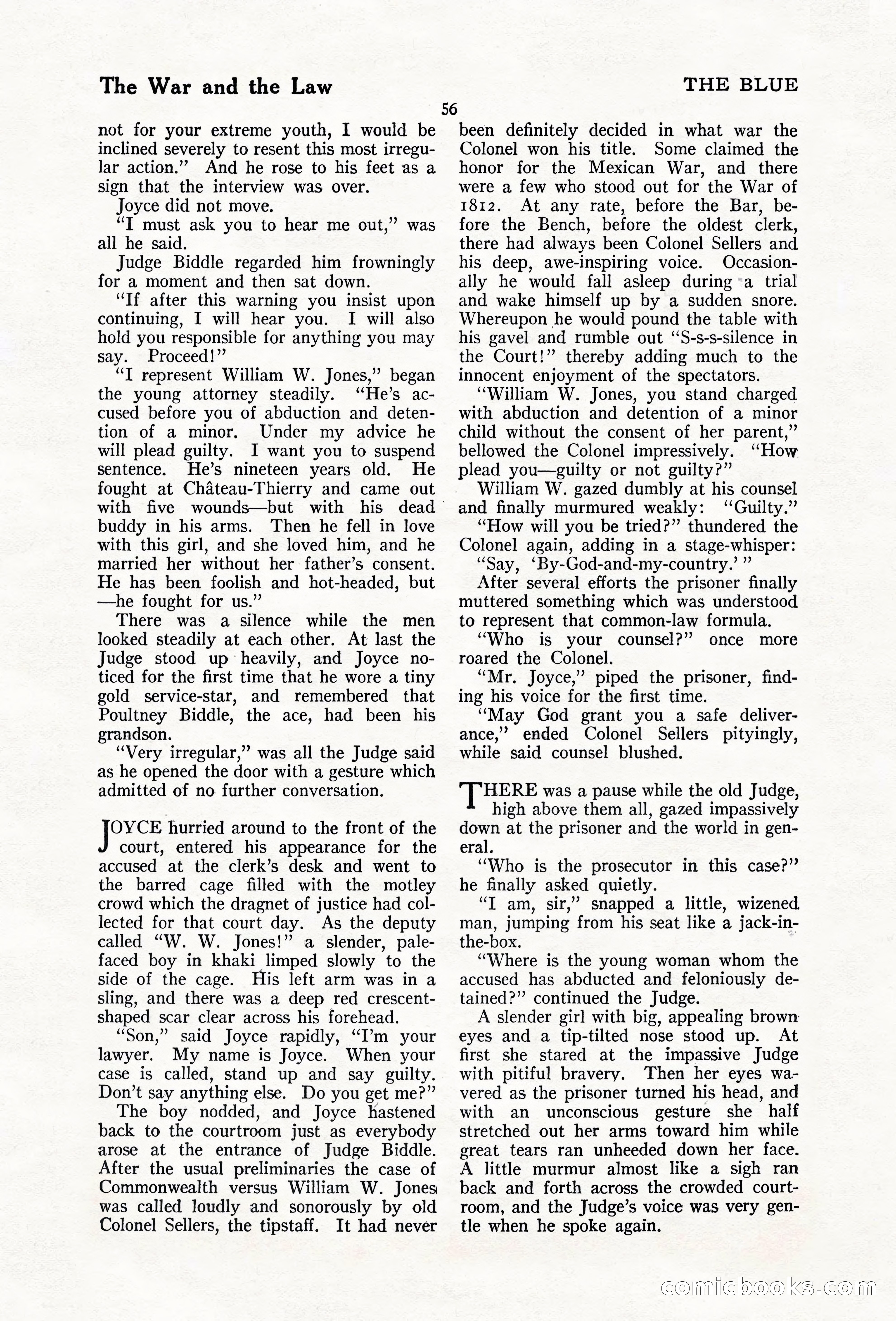 The Blue Book Magazine, February 1920 — page 62 of 210