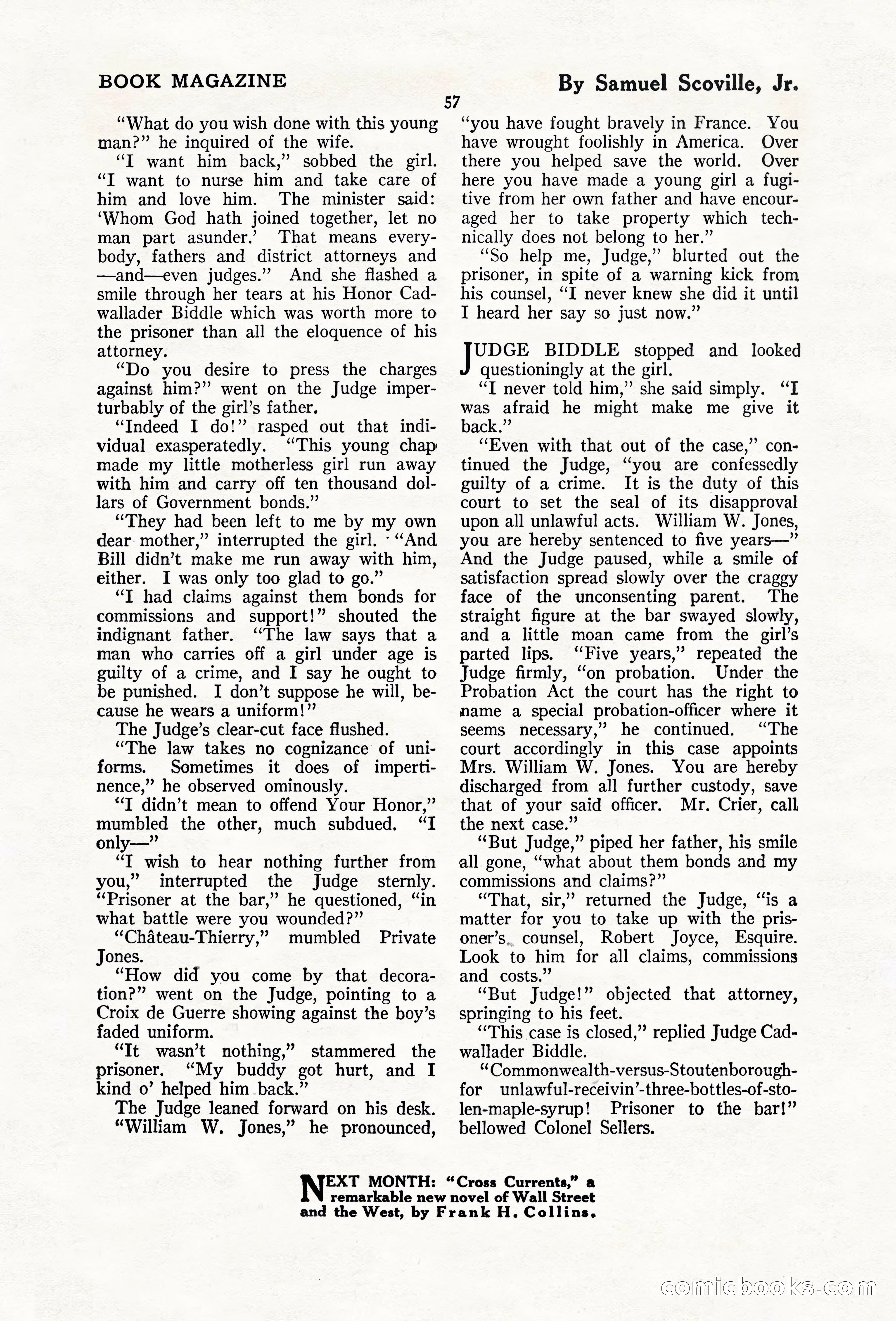 The Blue Book Magazine, February 1920 — page 63 of 210