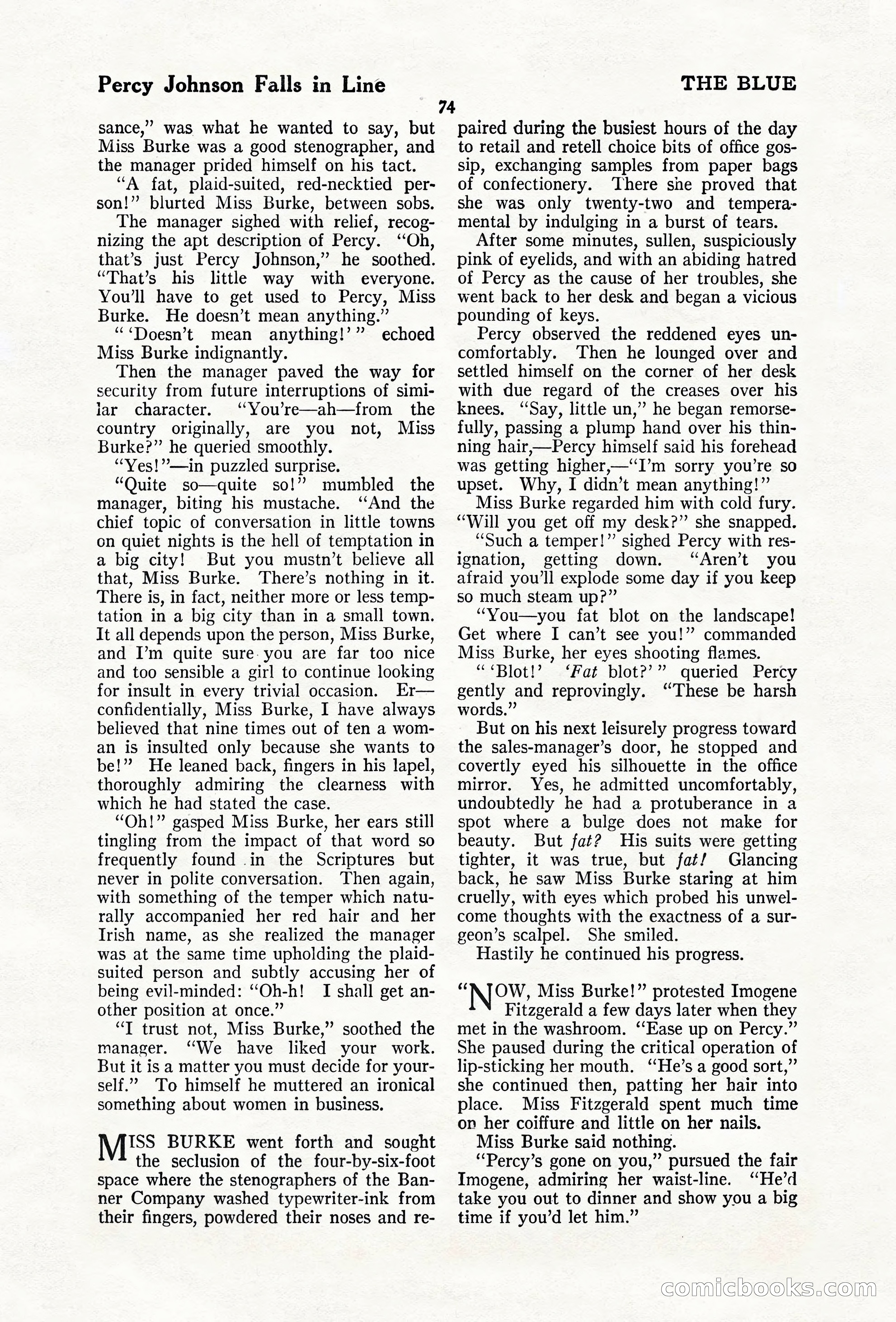 The Blue Book Magazine, February 1920 — page 80 of 210