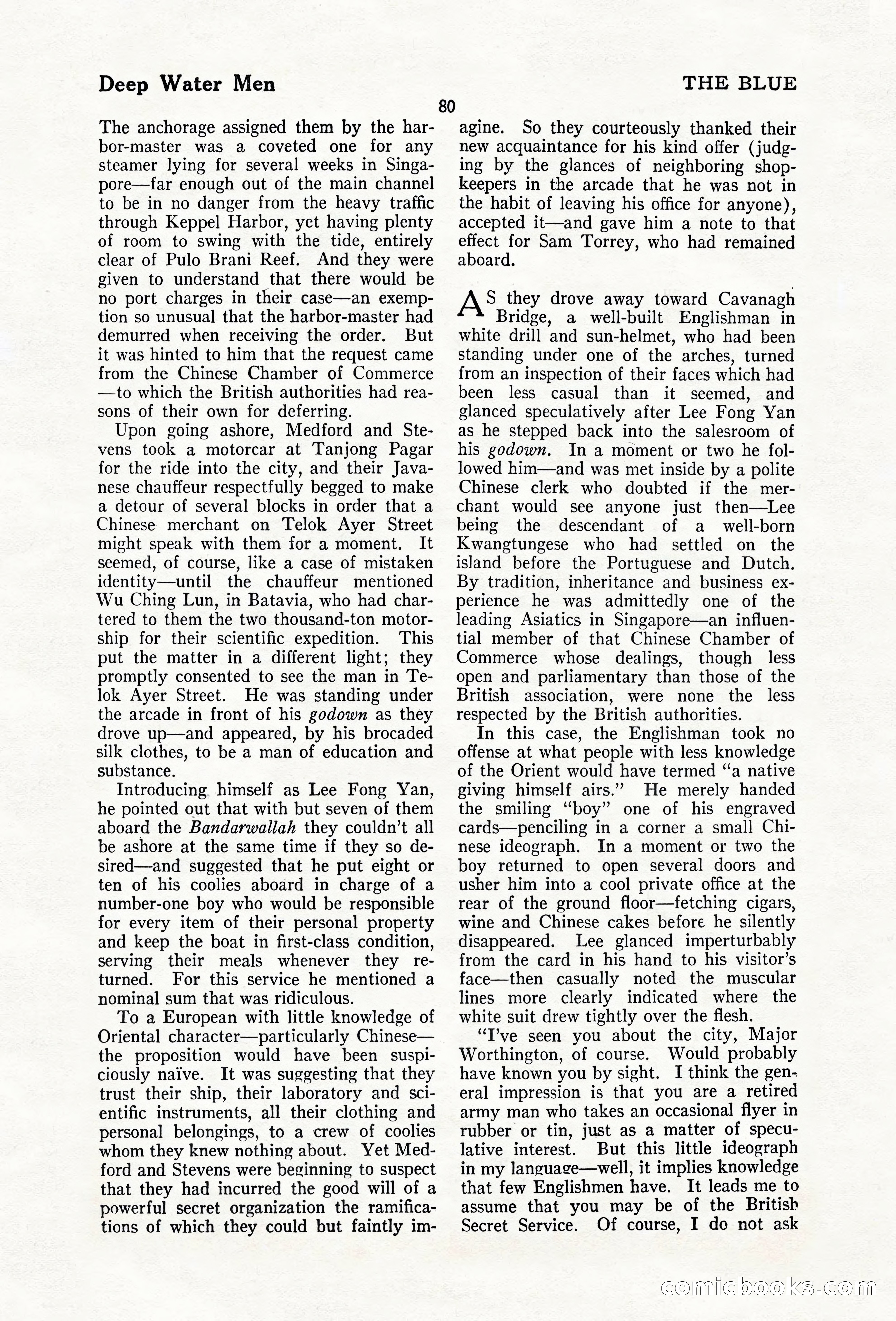 The Blue Book Magazine, February 1920 — page 86 of 210