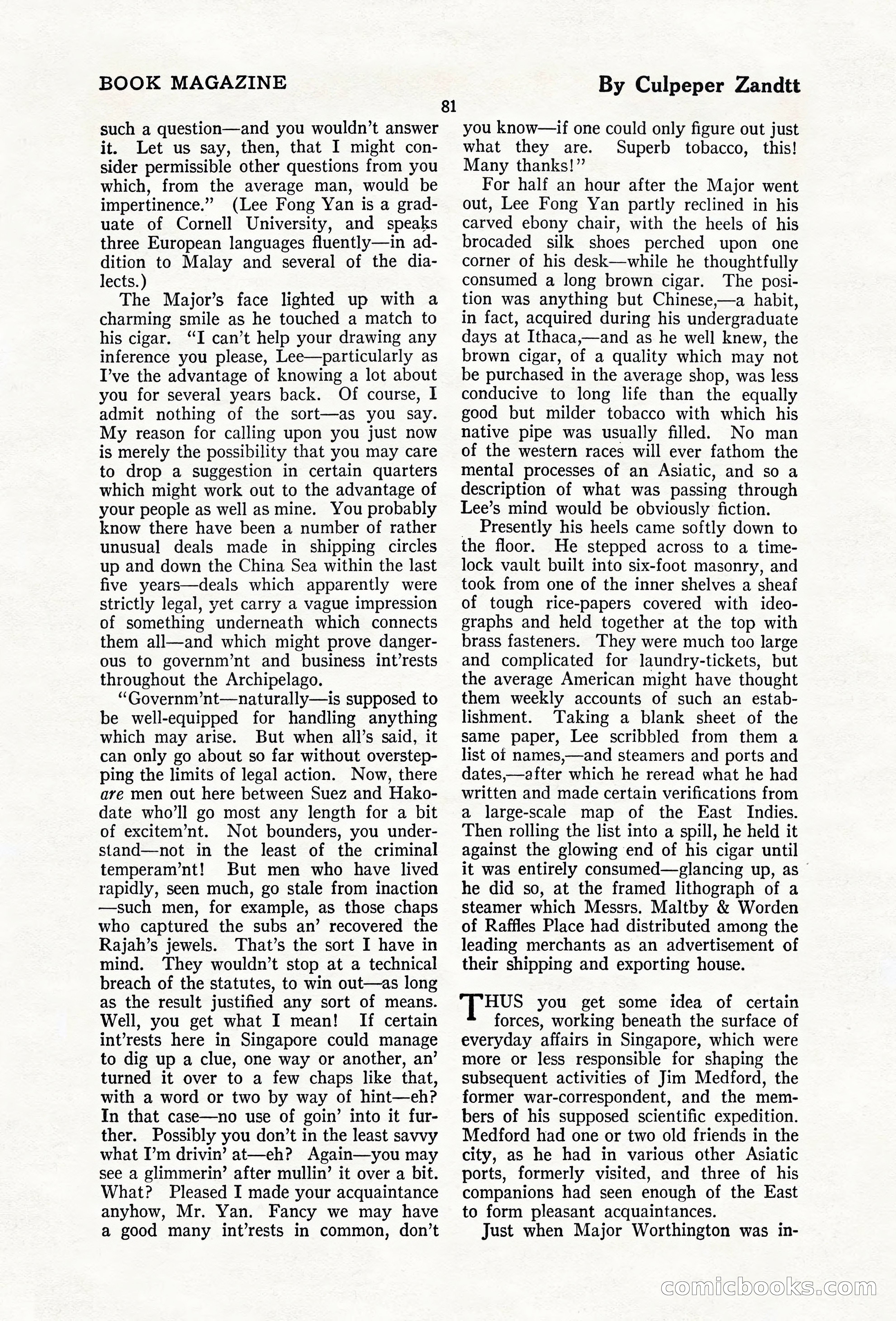 The Blue Book Magazine, February 1920 — page 87 of 210