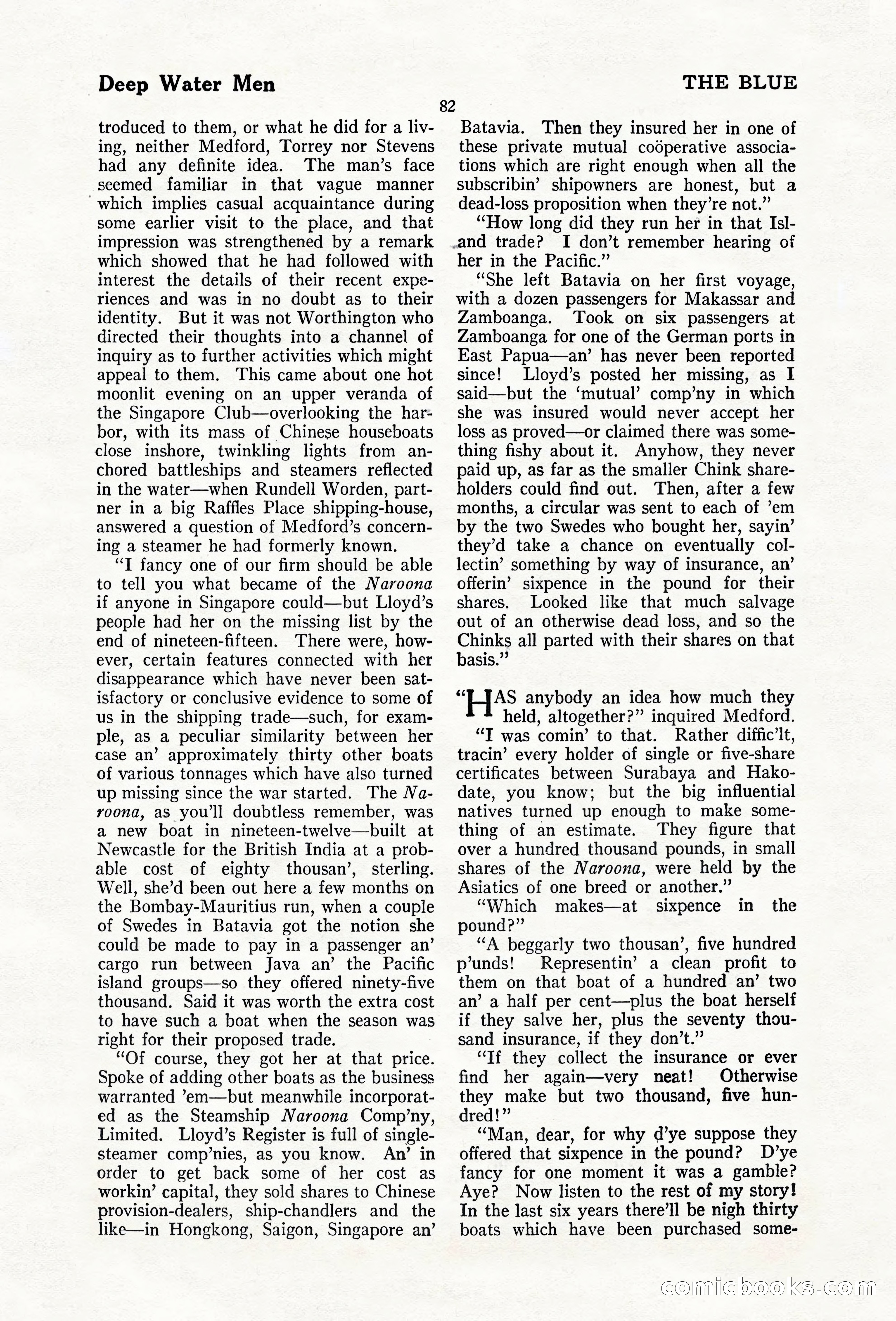 The Blue Book Magazine, February 1920 — page 88 of 210