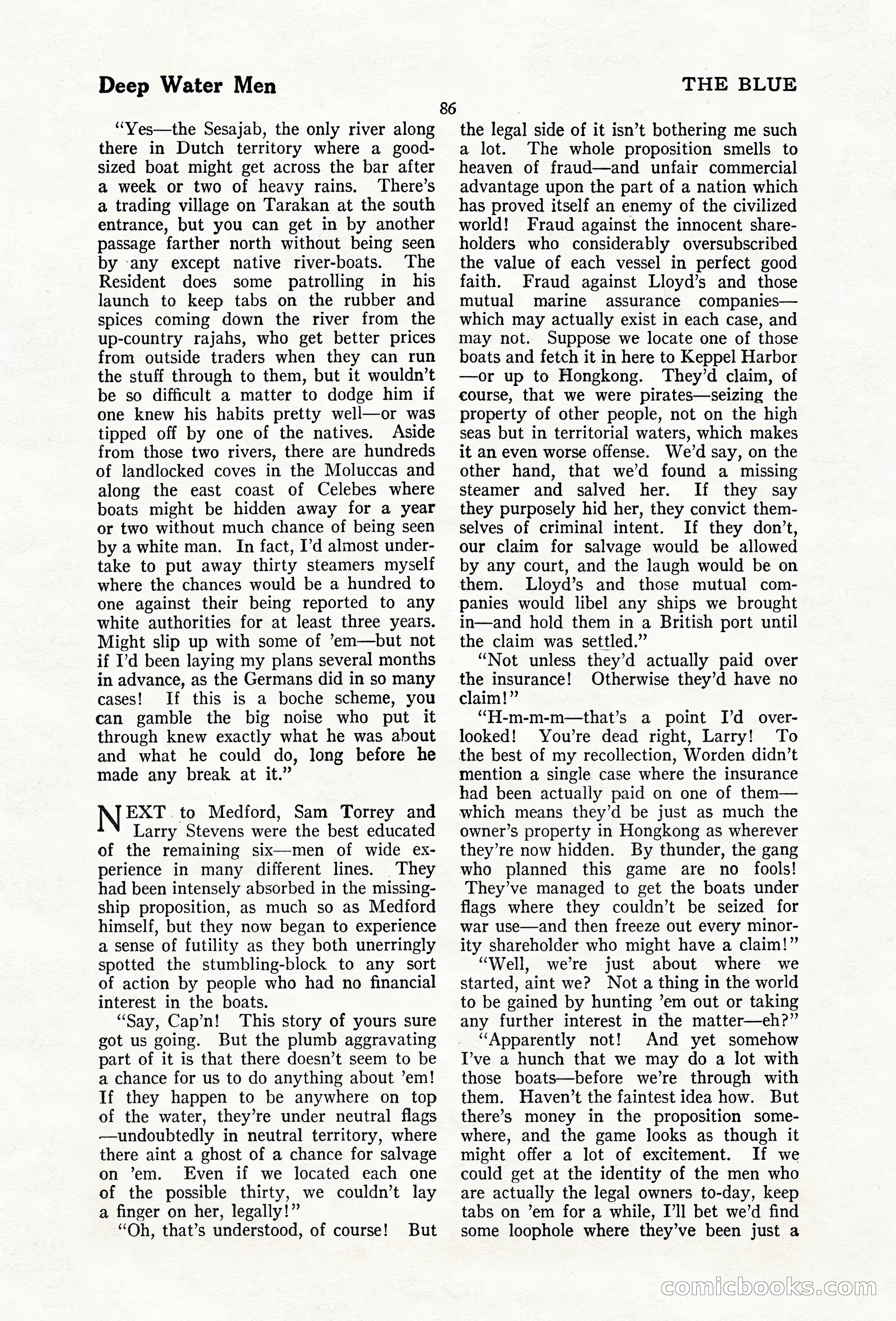 The Blue Book Magazine, February 1920 — page 92 of 210