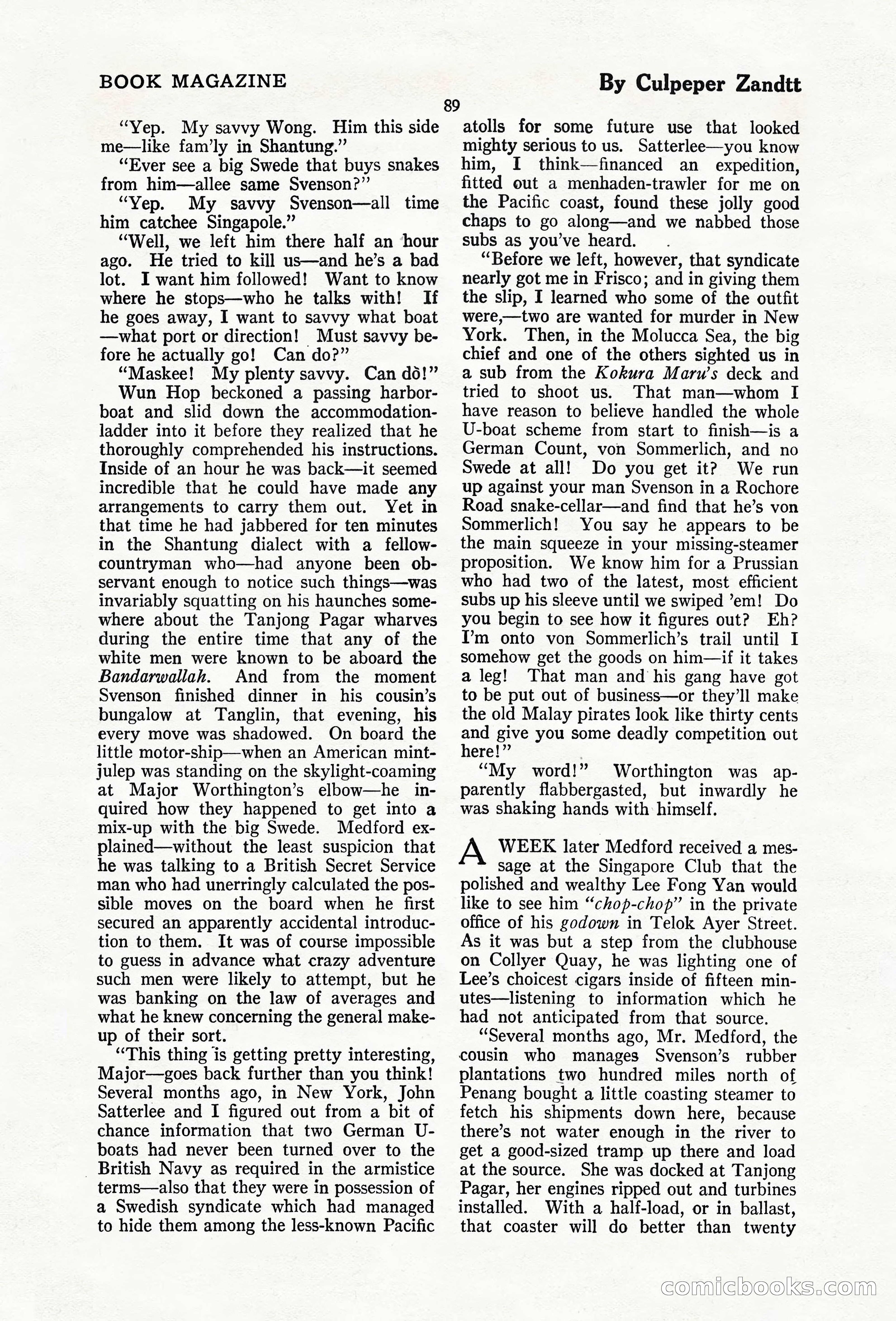 The Blue Book Magazine, February 1920 — page 95 of 210