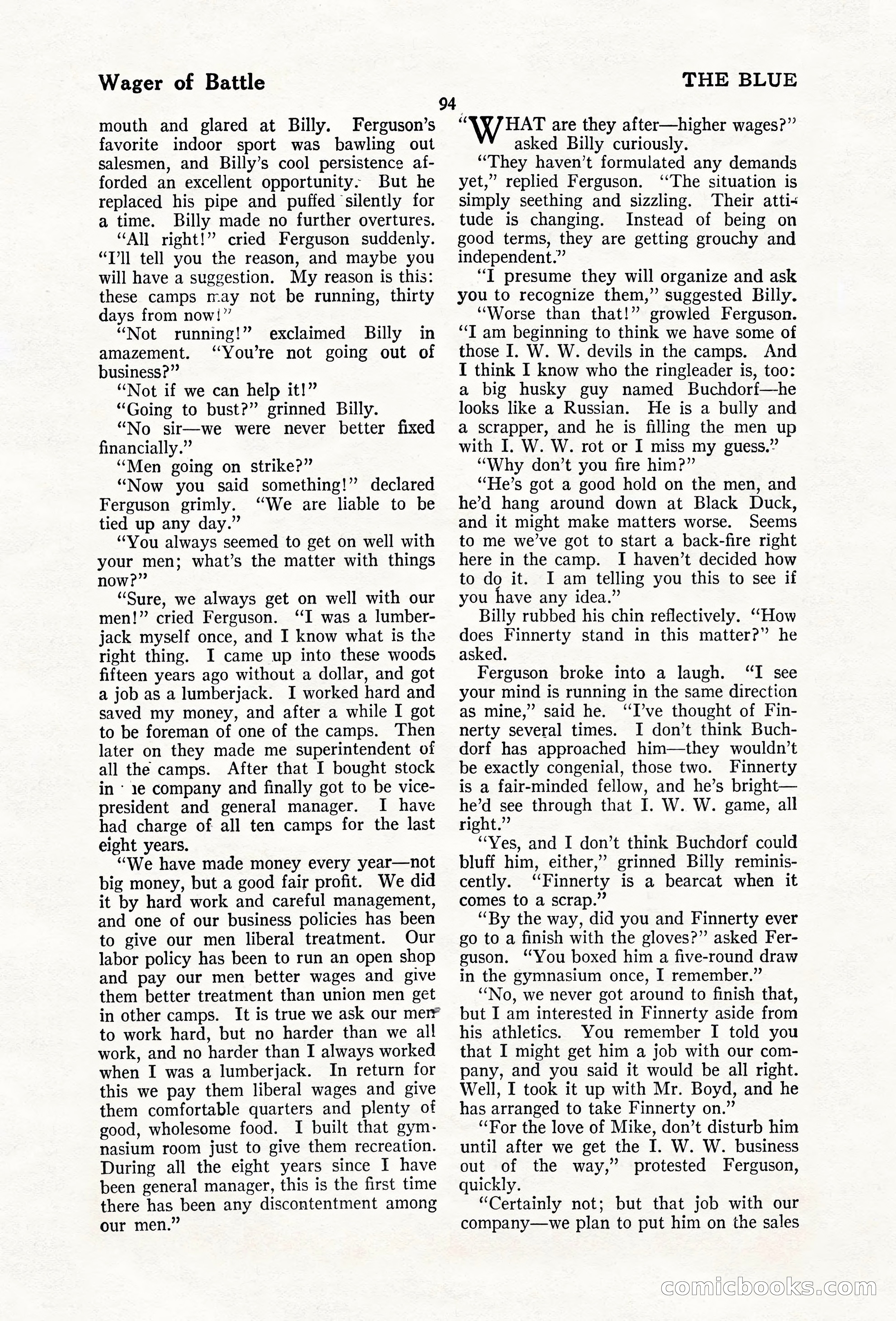 The Blue Book Magazine, February 1920 — page 100 of 210