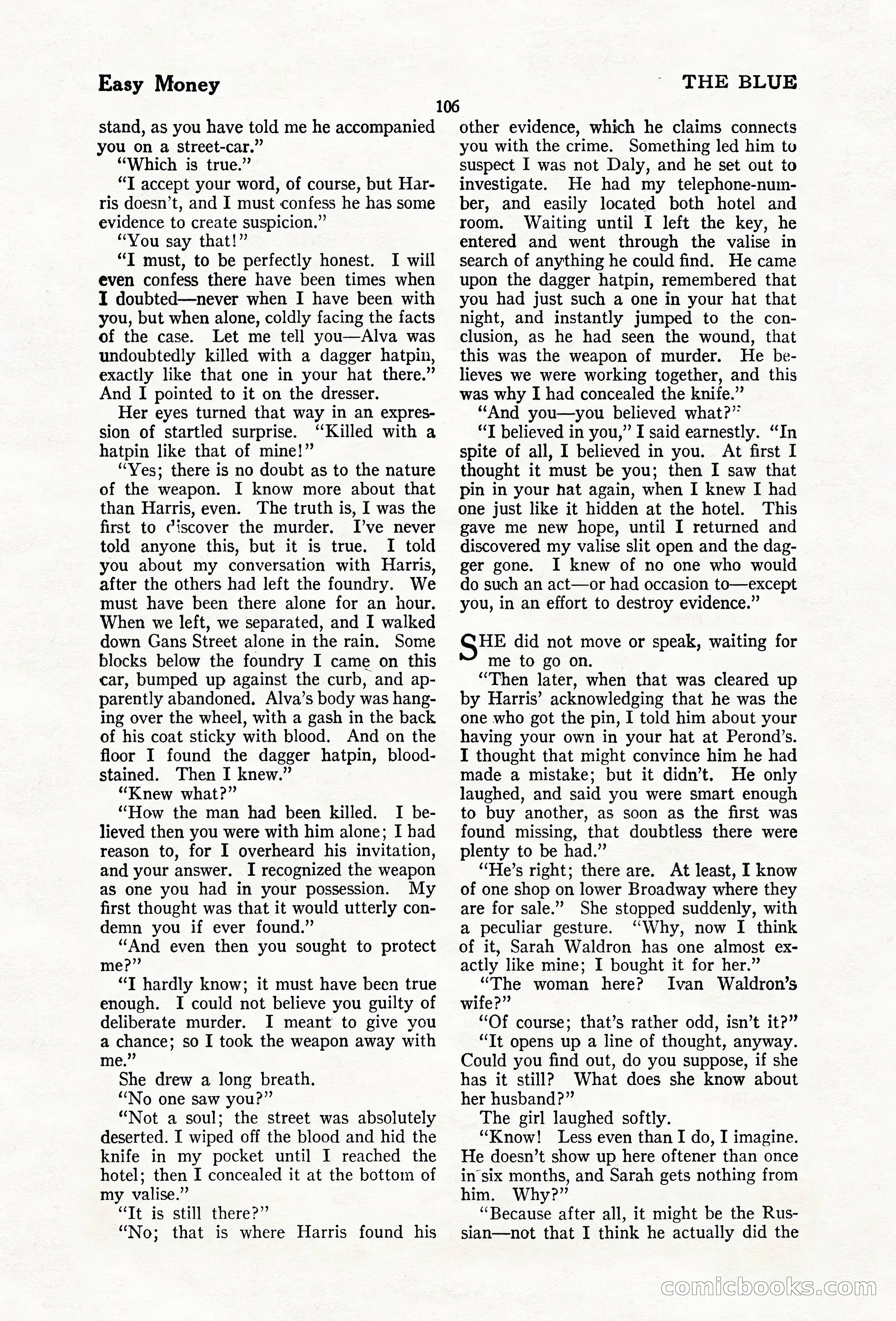 The Blue Book Magazine, February 1920 — page 112 of 210