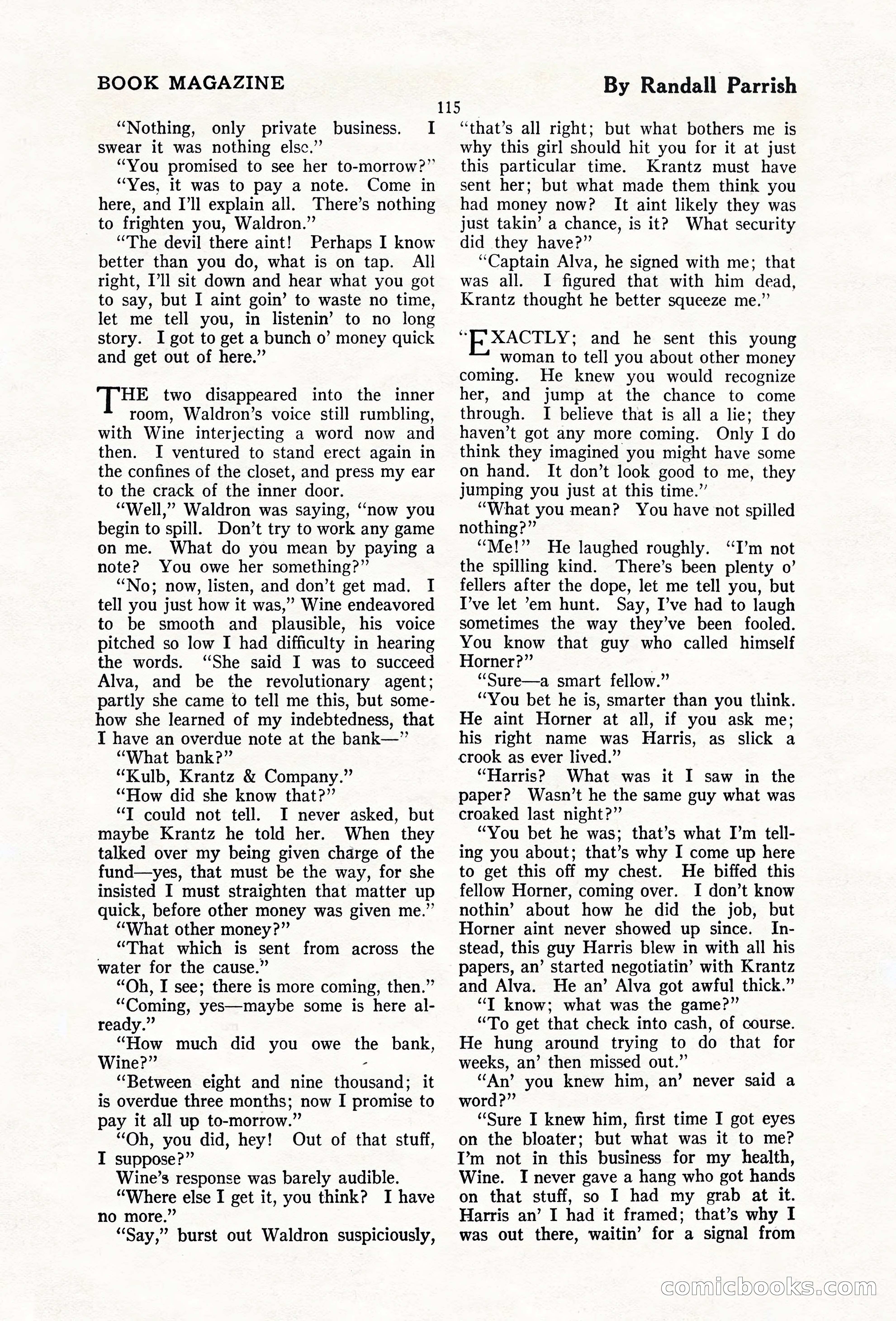 The Blue Book Magazine, February 1920 — page 121 of 210