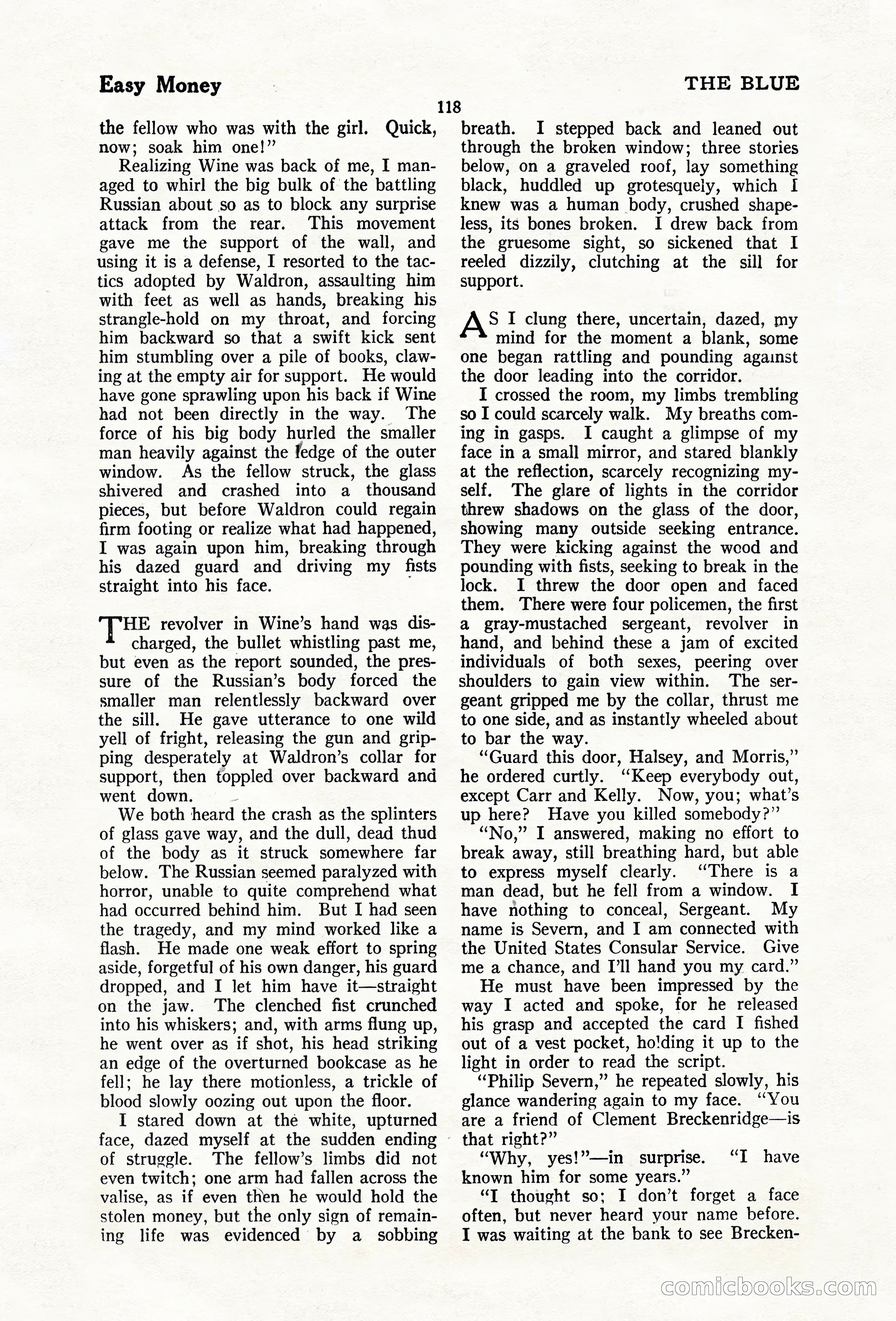 The Blue Book Magazine, February 1920 — page 124 of 210