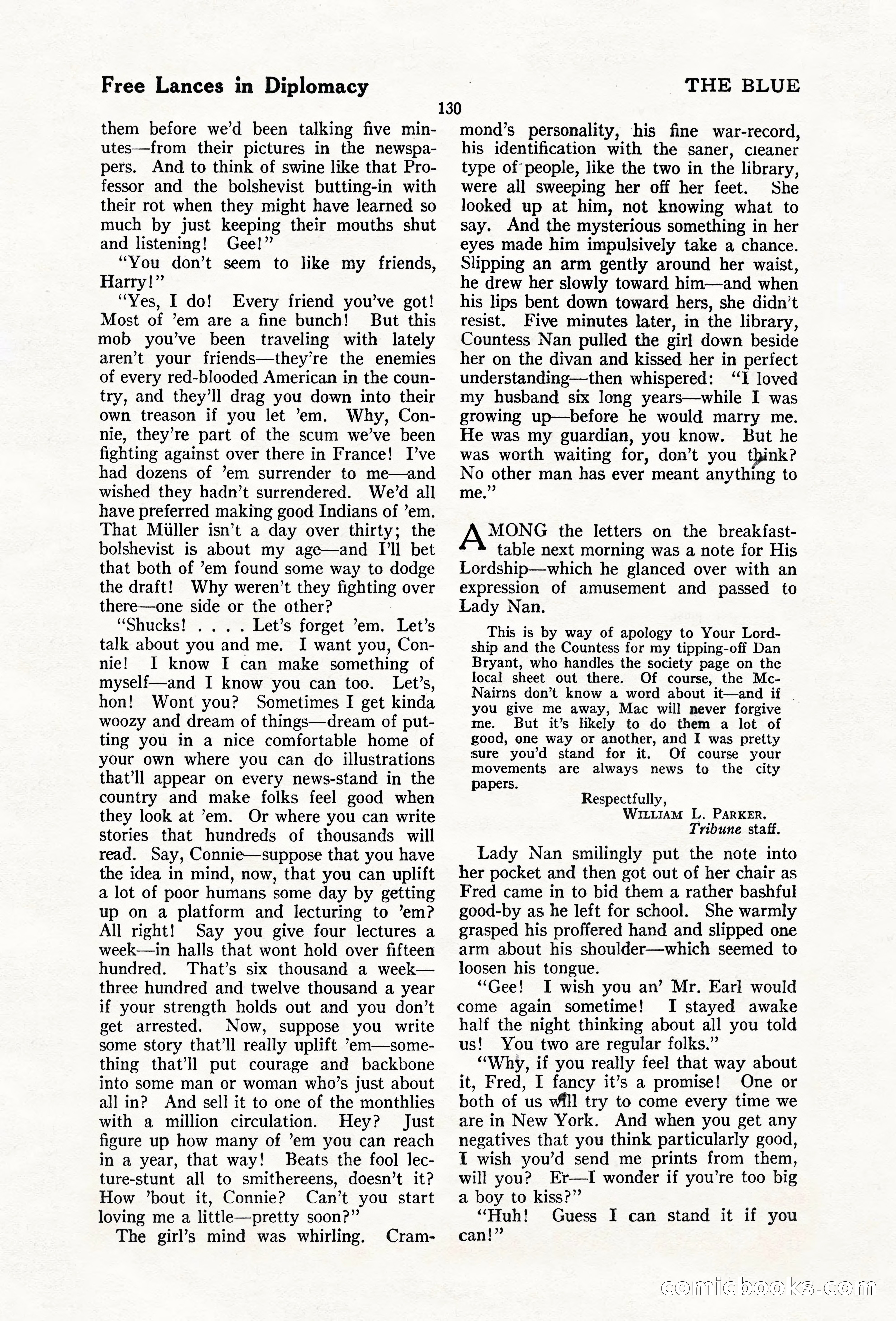 The Blue Book Magazine, February 1920 — page 136 of 210