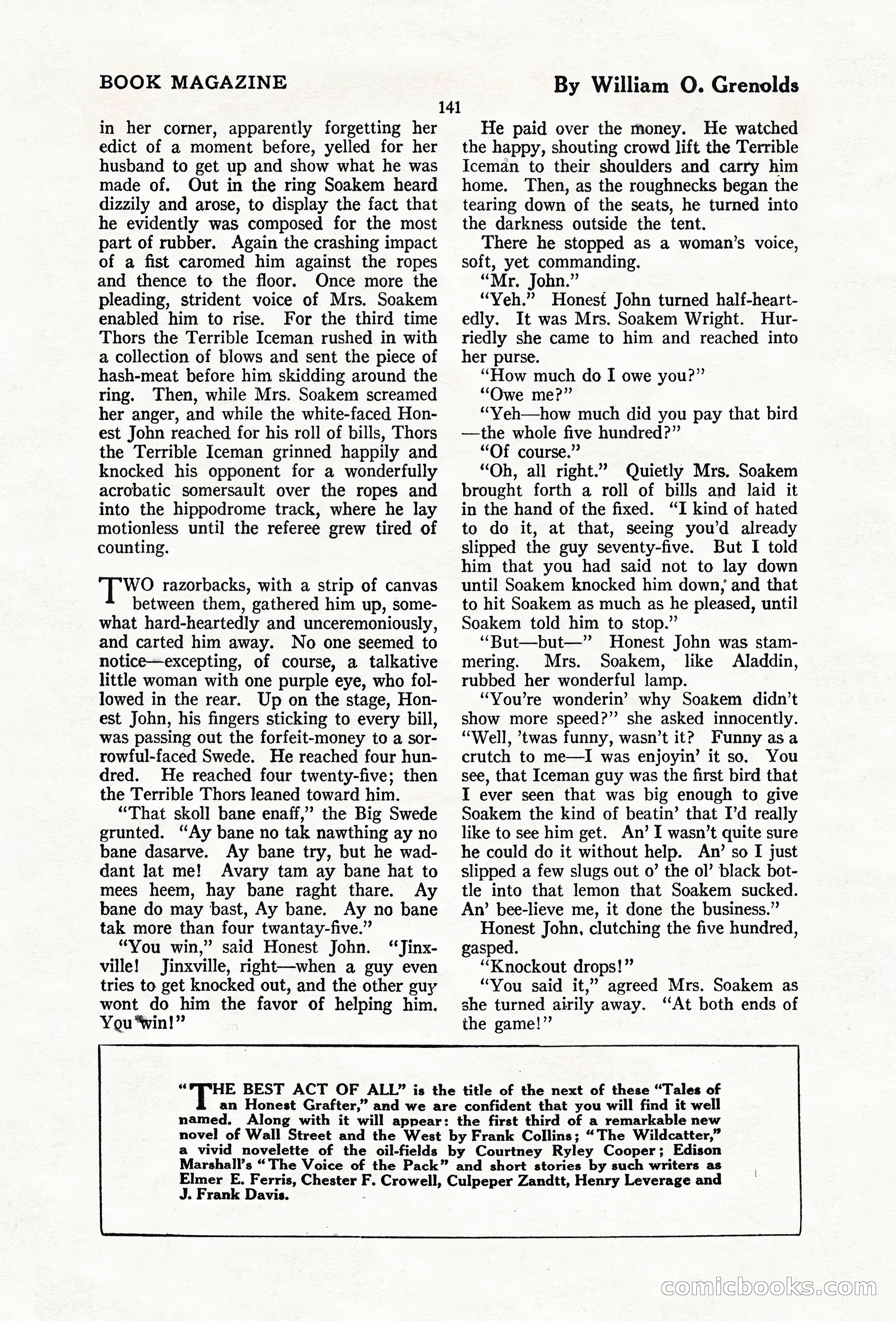 The Blue Book Magazine, February 1920 — page 147 of 210