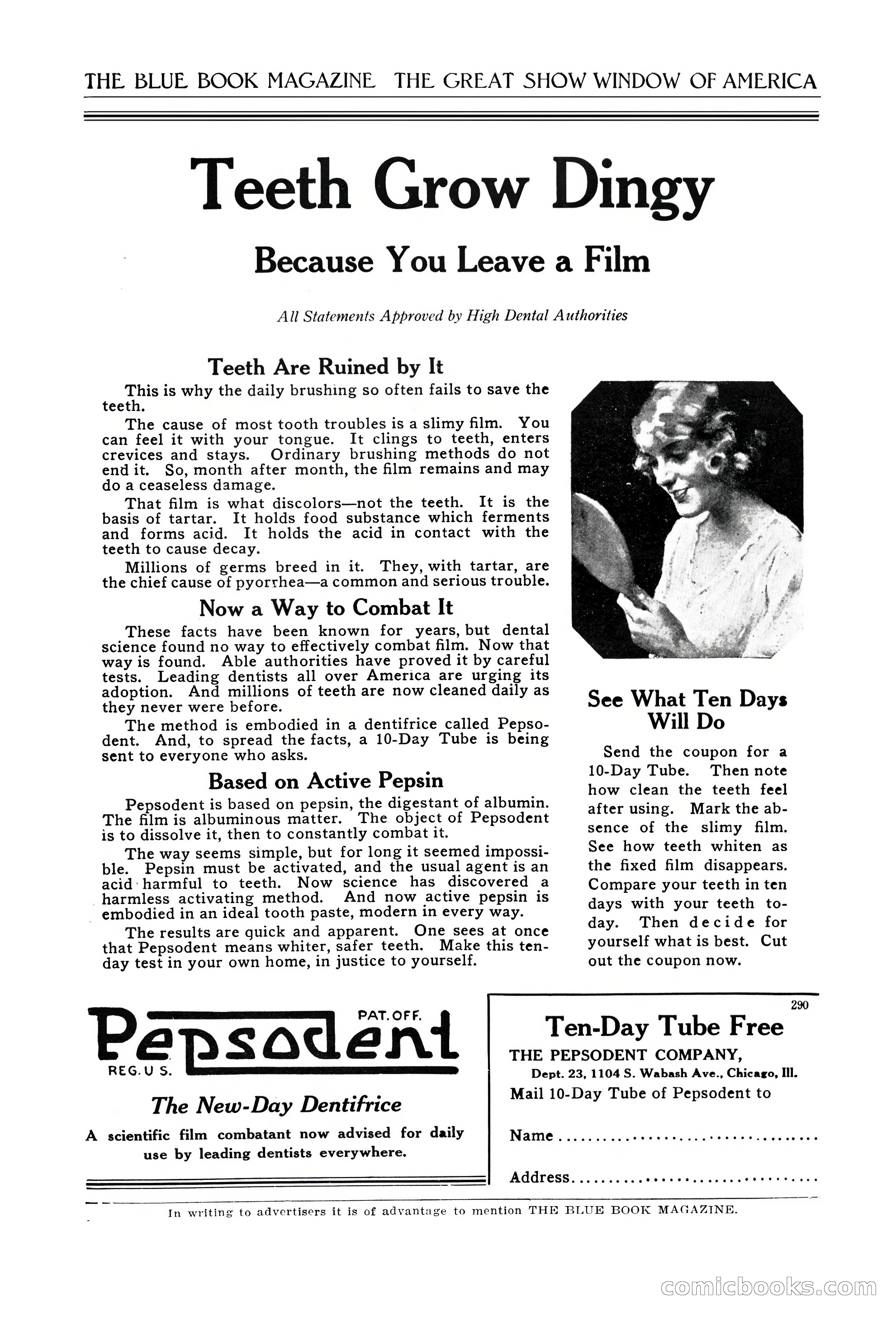 The Blue Book Magazine, February 1920 — page 209 of 210