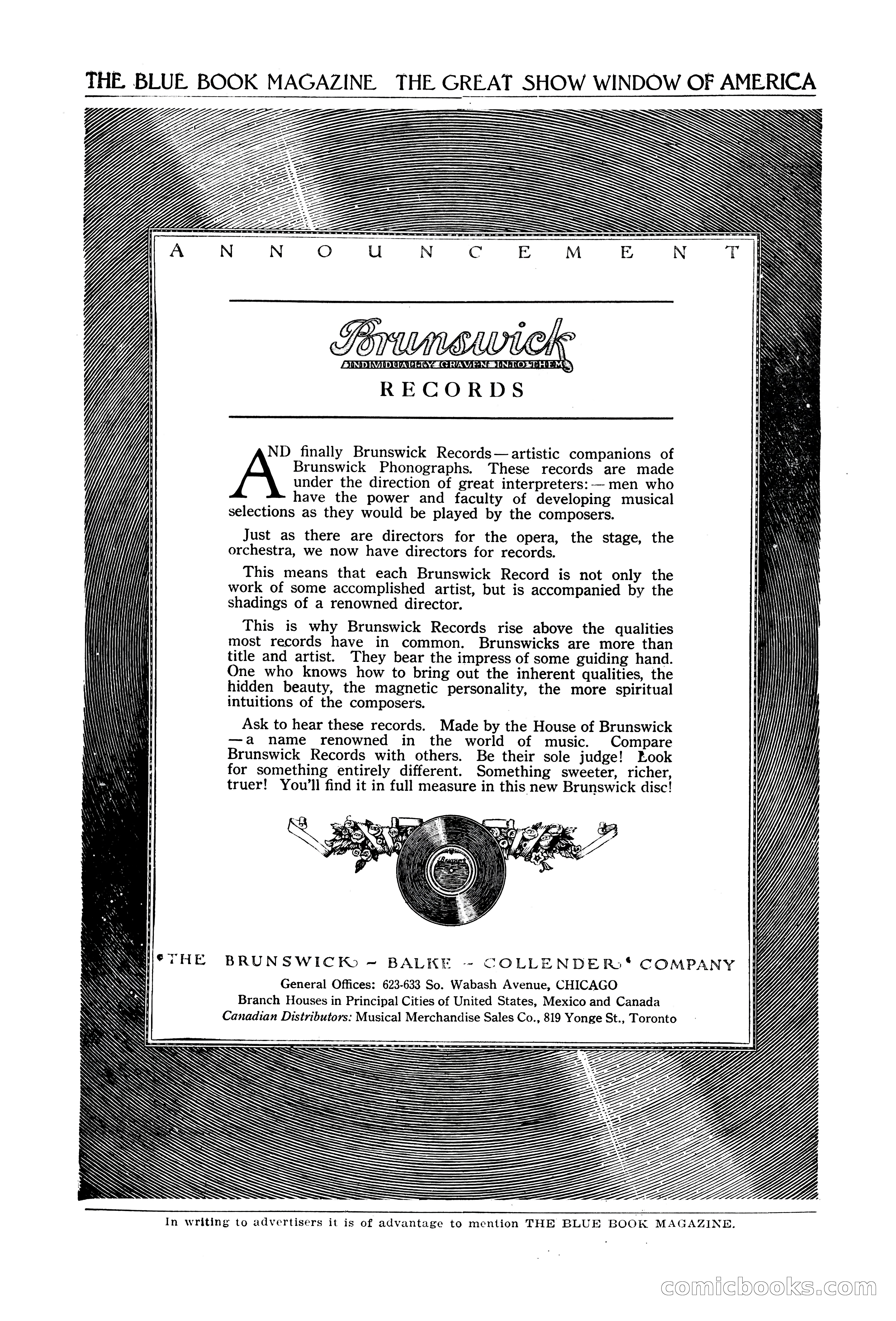 The Blue Book Magazine, February 1920 — page 210 of 210