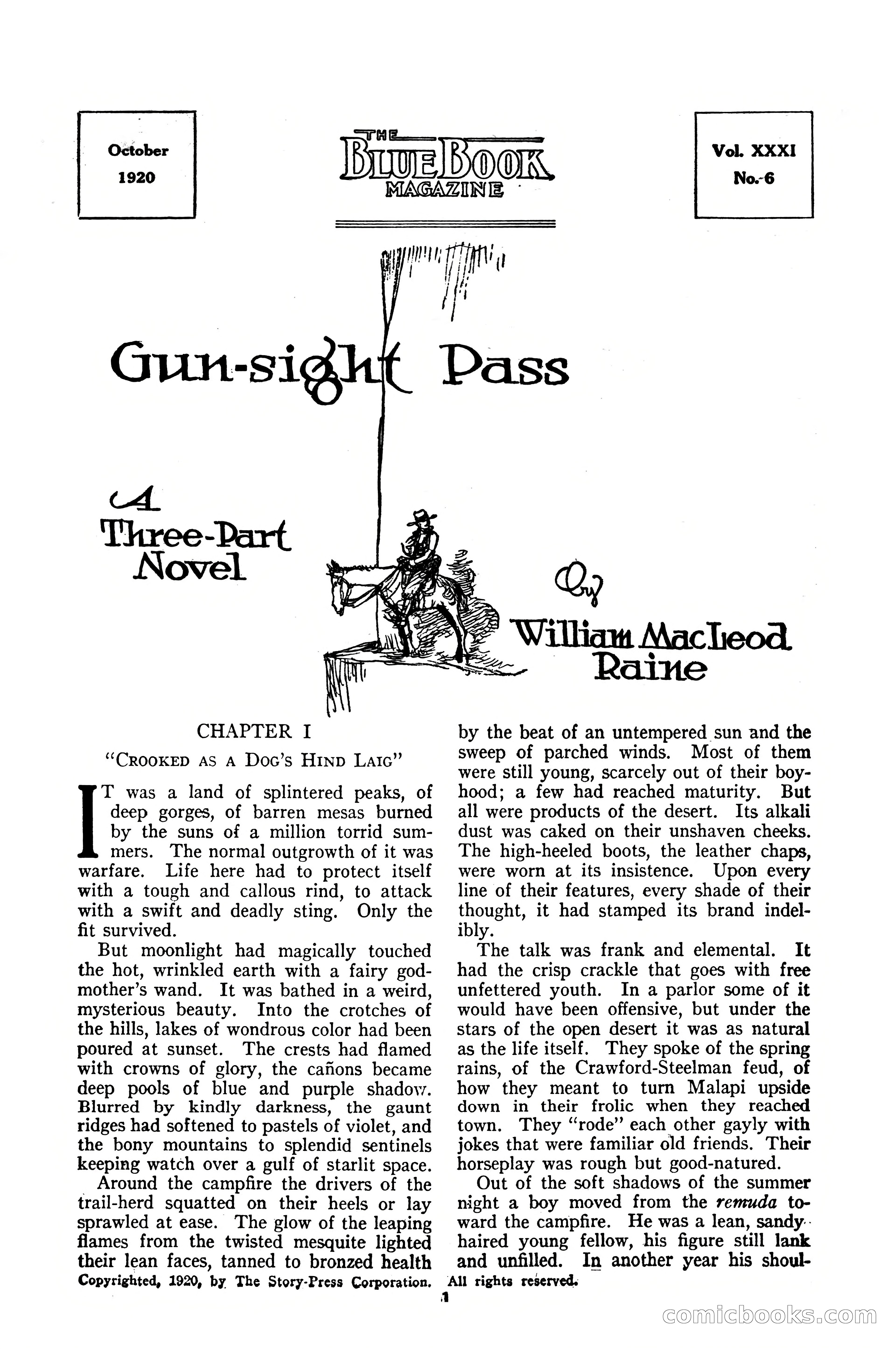 The Blue Book Magazine, October 1920 — page 7 of 212